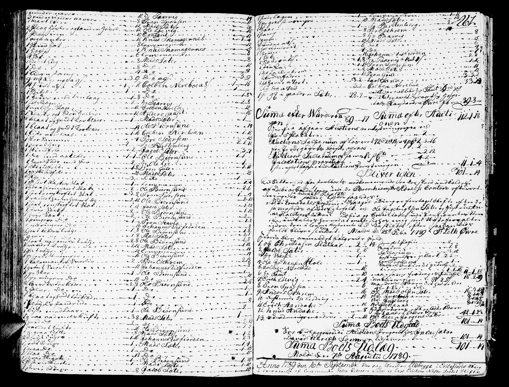 Romsdal sorenskriveri, SAT/A-4149/1/3/3A/L0011: Skifteprotokoll, 1782-1789, p. 460b-461a