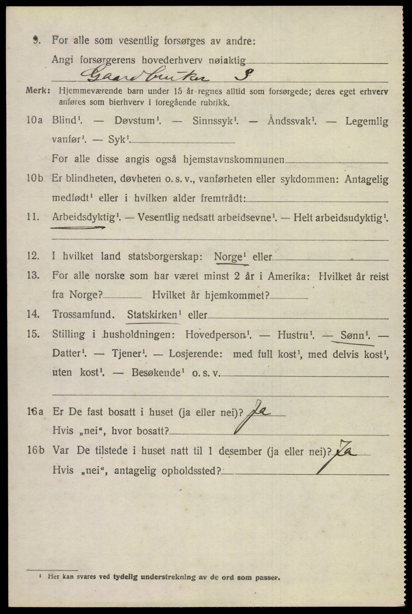 SAKO, 1920 census for Skåtøy, 1920, p. 2787