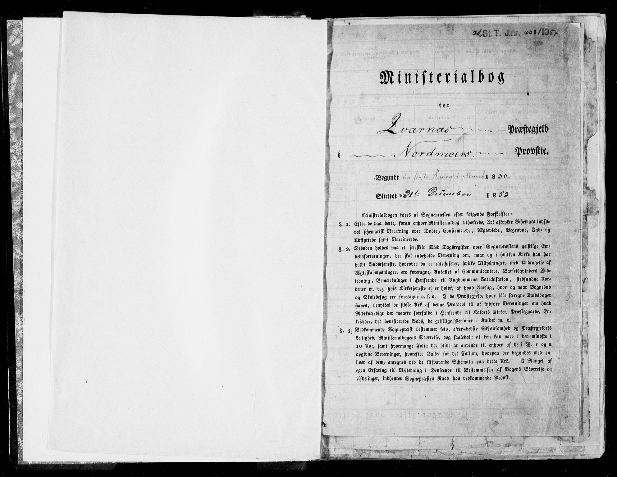 Ministerialprotokoller, klokkerbøker og fødselsregistre - Møre og Romsdal, SAT/A-1454/568/L0803: Parish register (official) no. 568A10, 1830-1853