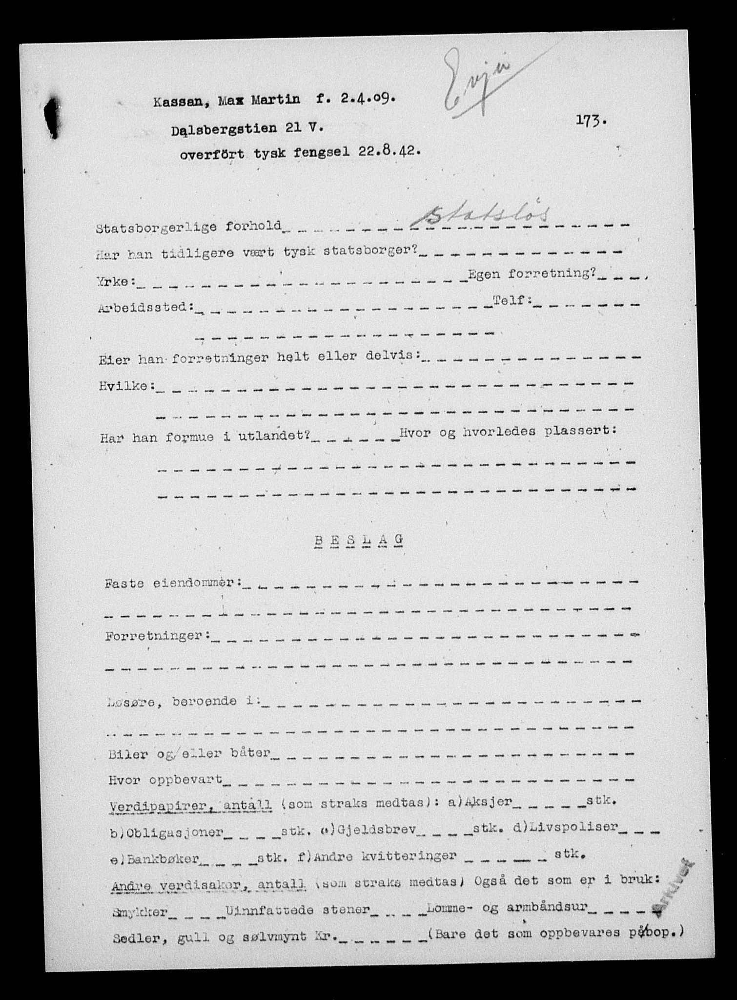 Justisdepartementet, Tilbakeføringskontoret for inndratte formuer, AV/RA-S-1564/H/Hc/Hcc/L0950: --, 1945-1947, p. 43