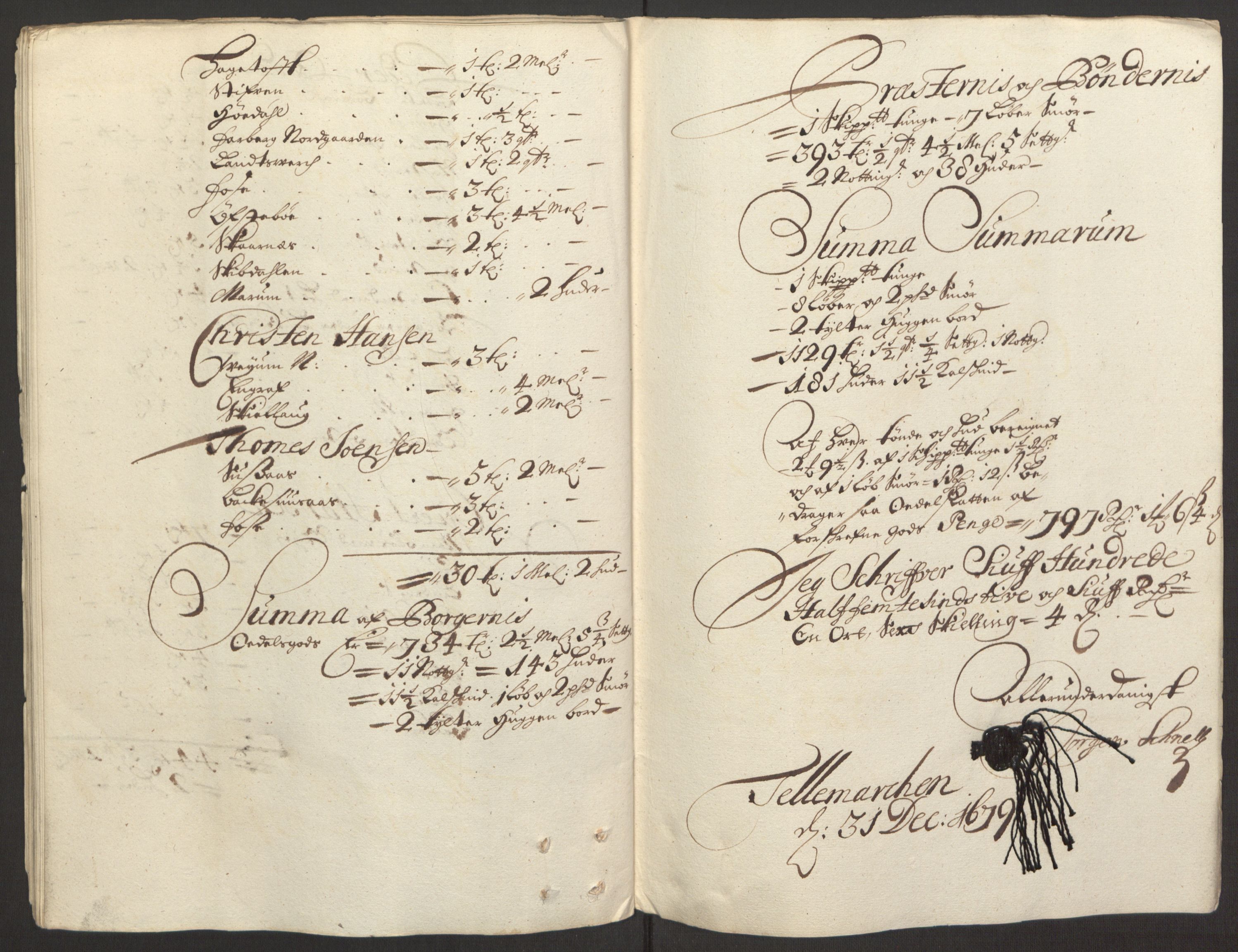 Rentekammeret inntil 1814, Reviderte regnskaper, Fogderegnskap, RA/EA-4092/R35/L2072: Fogderegnskap Øvre og Nedre Telemark, 1679, p. 106