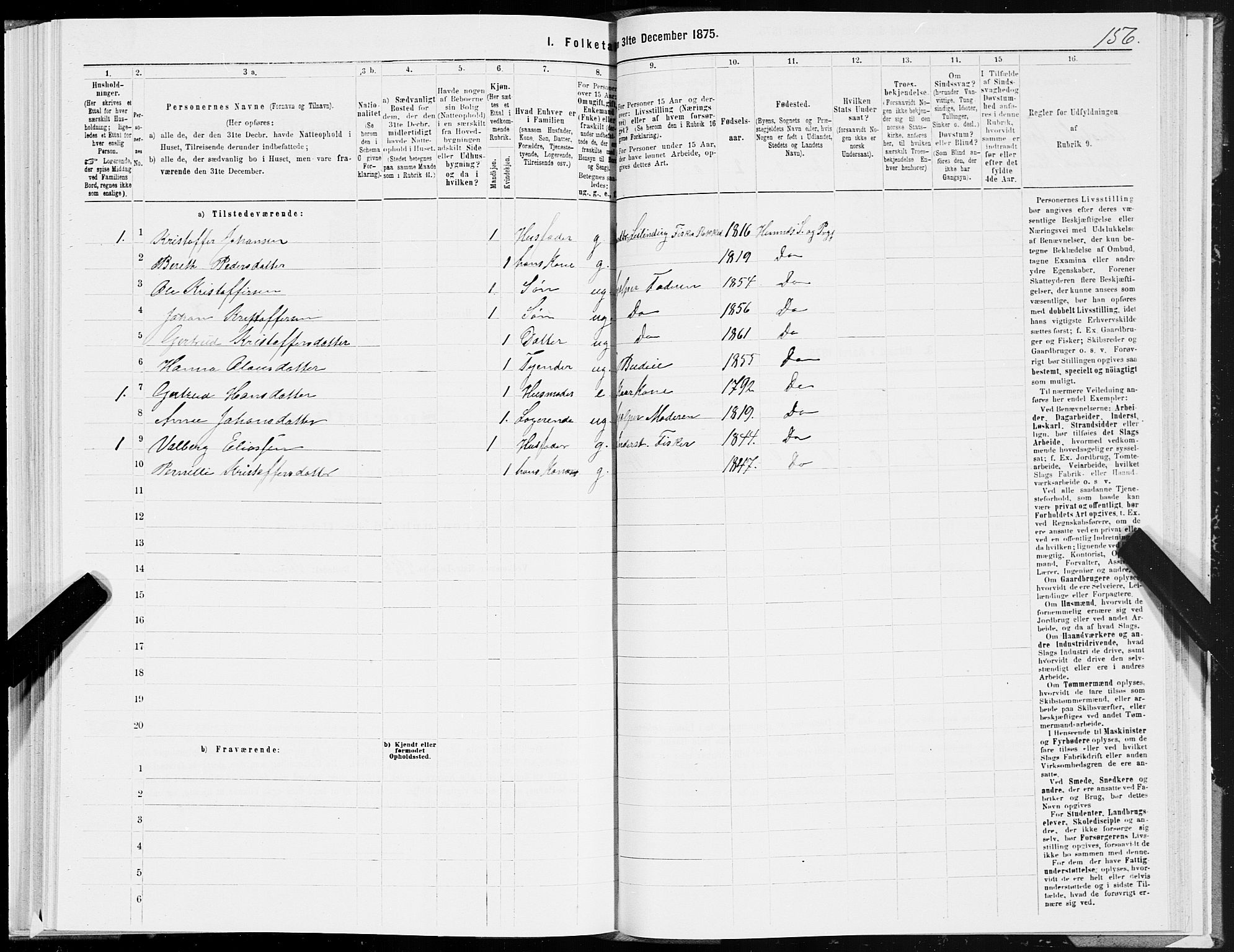 SAT, 1875 census for 1832P Hemnes, 1875, p. 3310