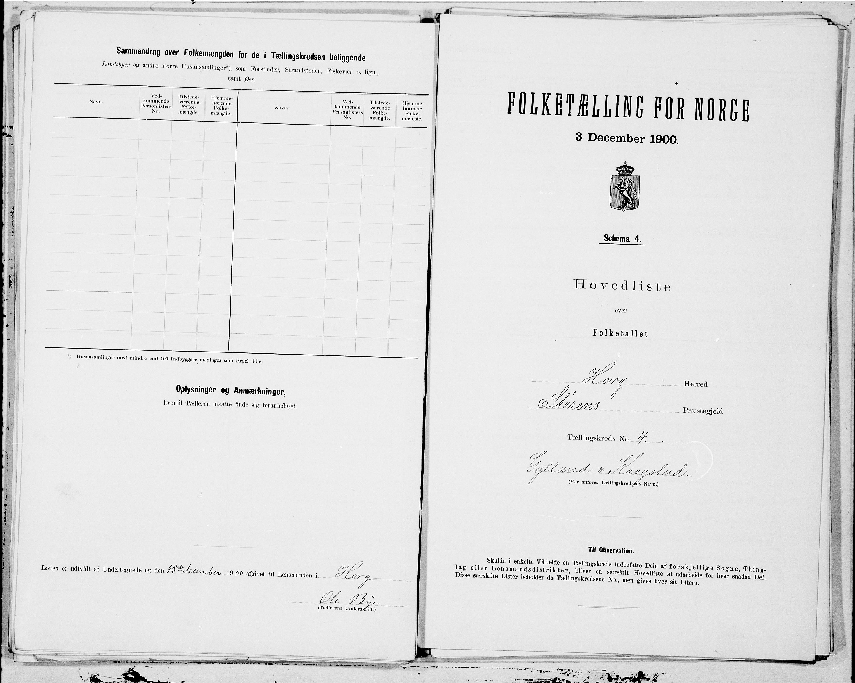 SAT, 1900 census for Horg, 1900, p. 8