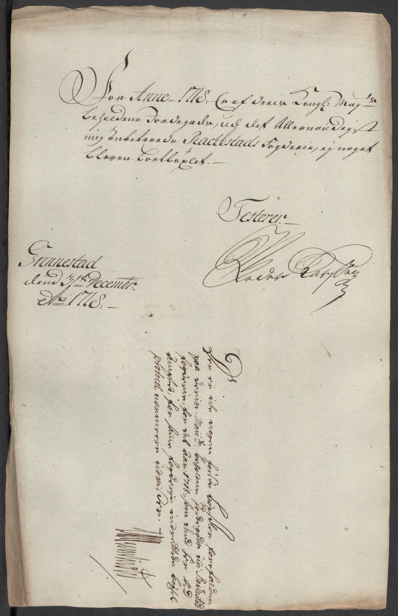 Rentekammeret inntil 1814, Reviderte regnskaper, Fogderegnskap, AV/RA-EA-4092/R07/L0315: Fogderegnskap Rakkestad, Heggen og Frøland, 1718, p. 176