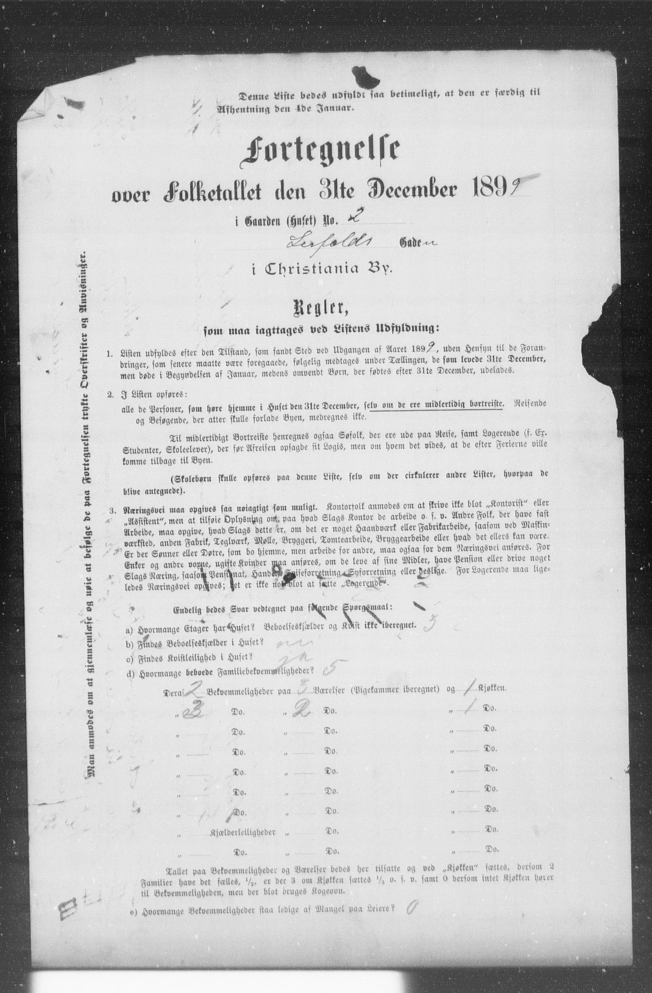 OBA, Municipal Census 1899 for Kristiania, 1899, p. 7521