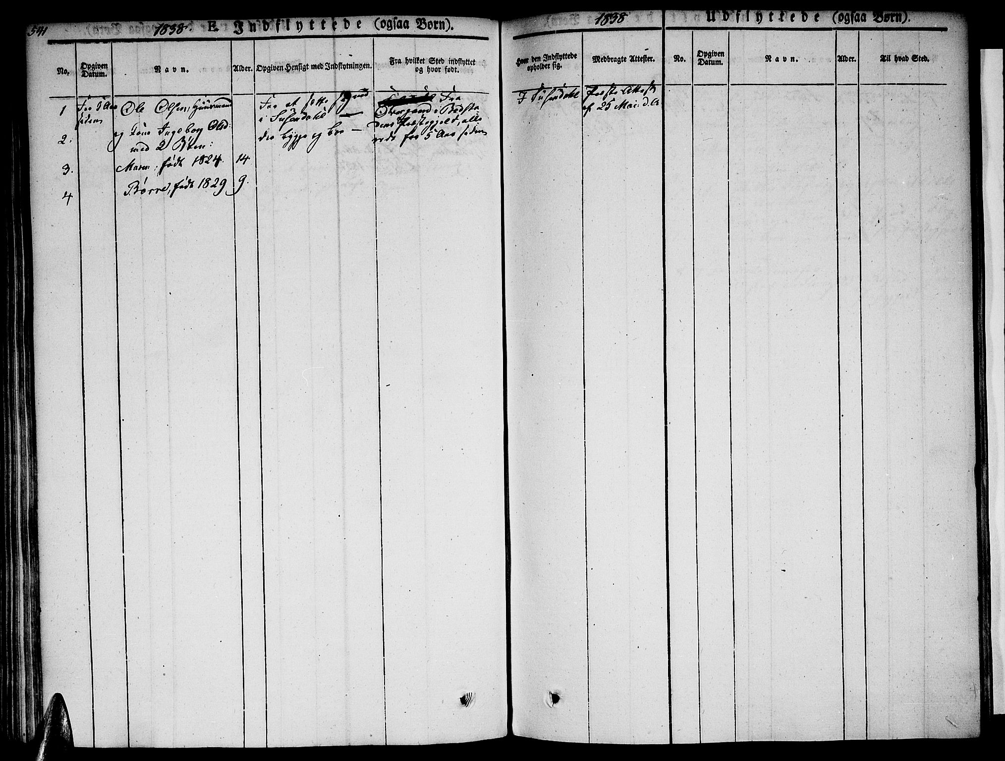 Ministerialprotokoller, klokkerbøker og fødselsregistre - Nordland, AV/SAT-A-1459/820/L0290: Parish register (official) no. 820A11, 1826-1845, p. 541