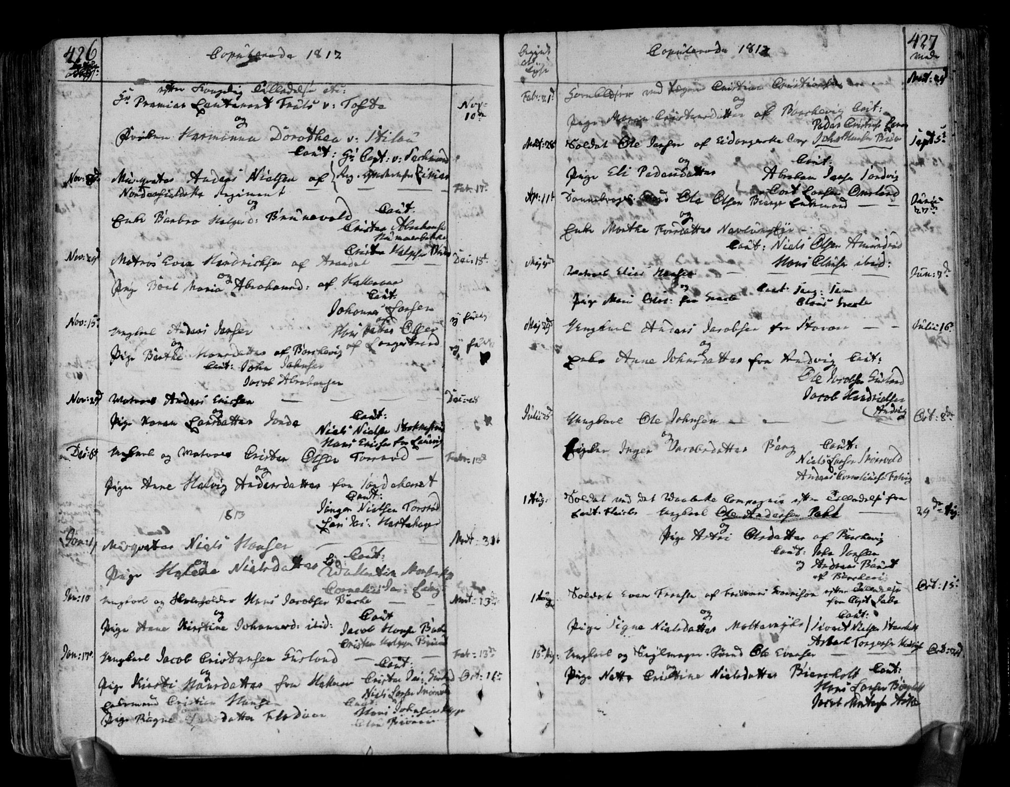 Brunlanes kirkebøker, AV/SAKO-A-342/F/Fa/L0002: Parish register (official) no. I 2, 1802-1834, p. 426-427