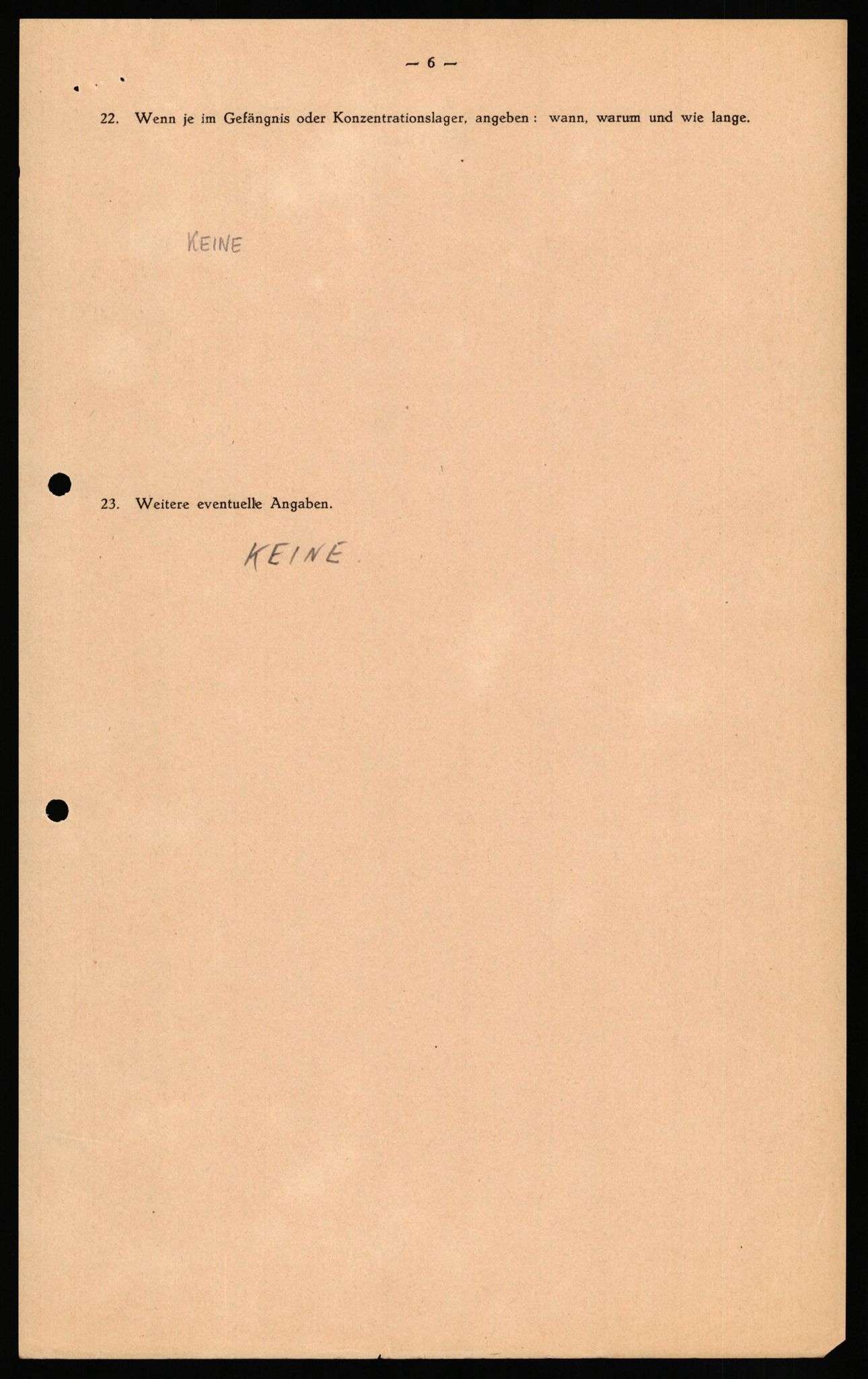 Forsvaret, Forsvarets overkommando II, AV/RA-RAFA-3915/D/Db/L0031: CI Questionaires. Tyske okkupasjonsstyrker i Norge. Tyskere., 1945-1946, p. 500