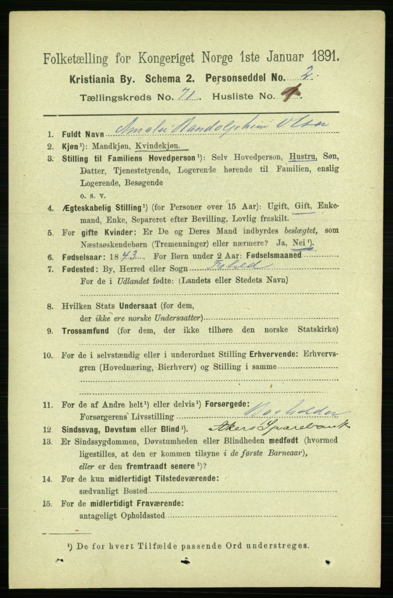 RA, 1891 census for 0301 Kristiania, 1891, p. 38923