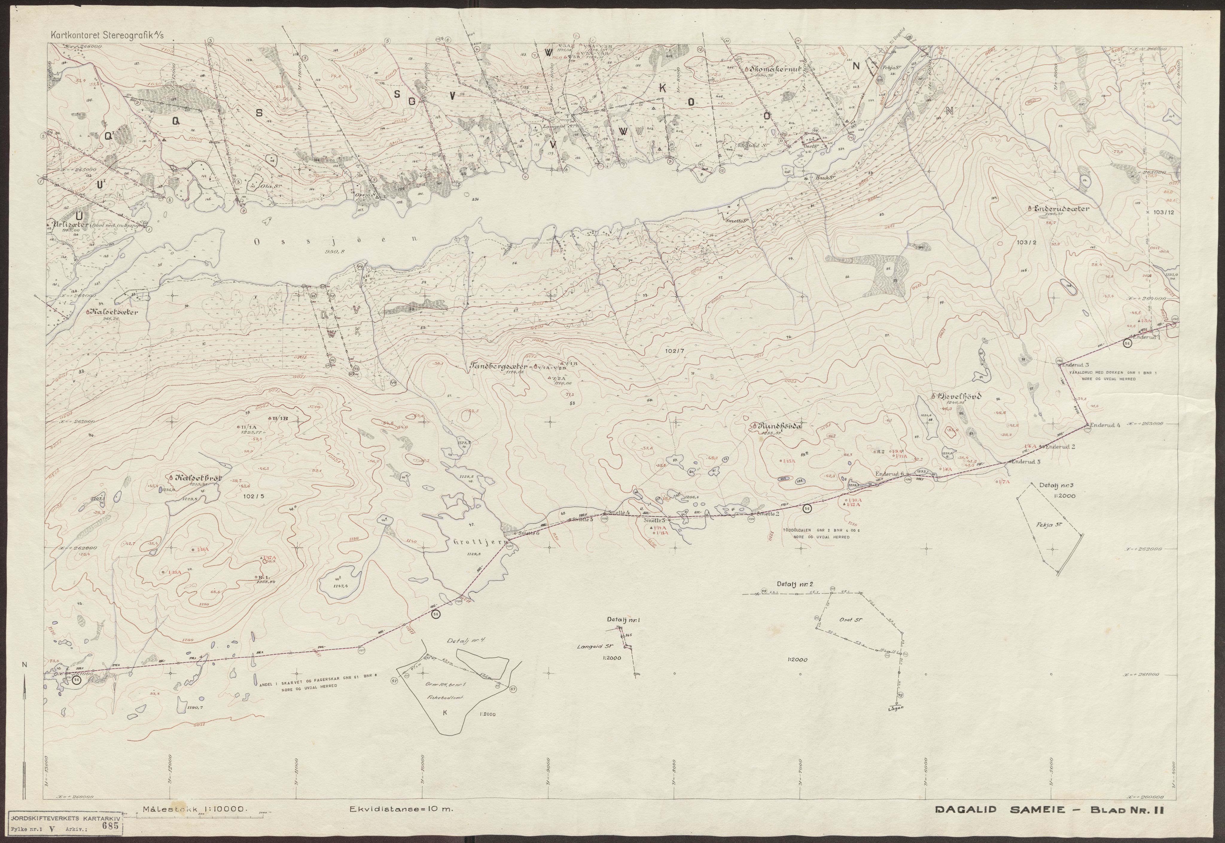 Jordskifteverkets kartarkiv, AV/RA-S-3929/T, 1859-1988, p. 915