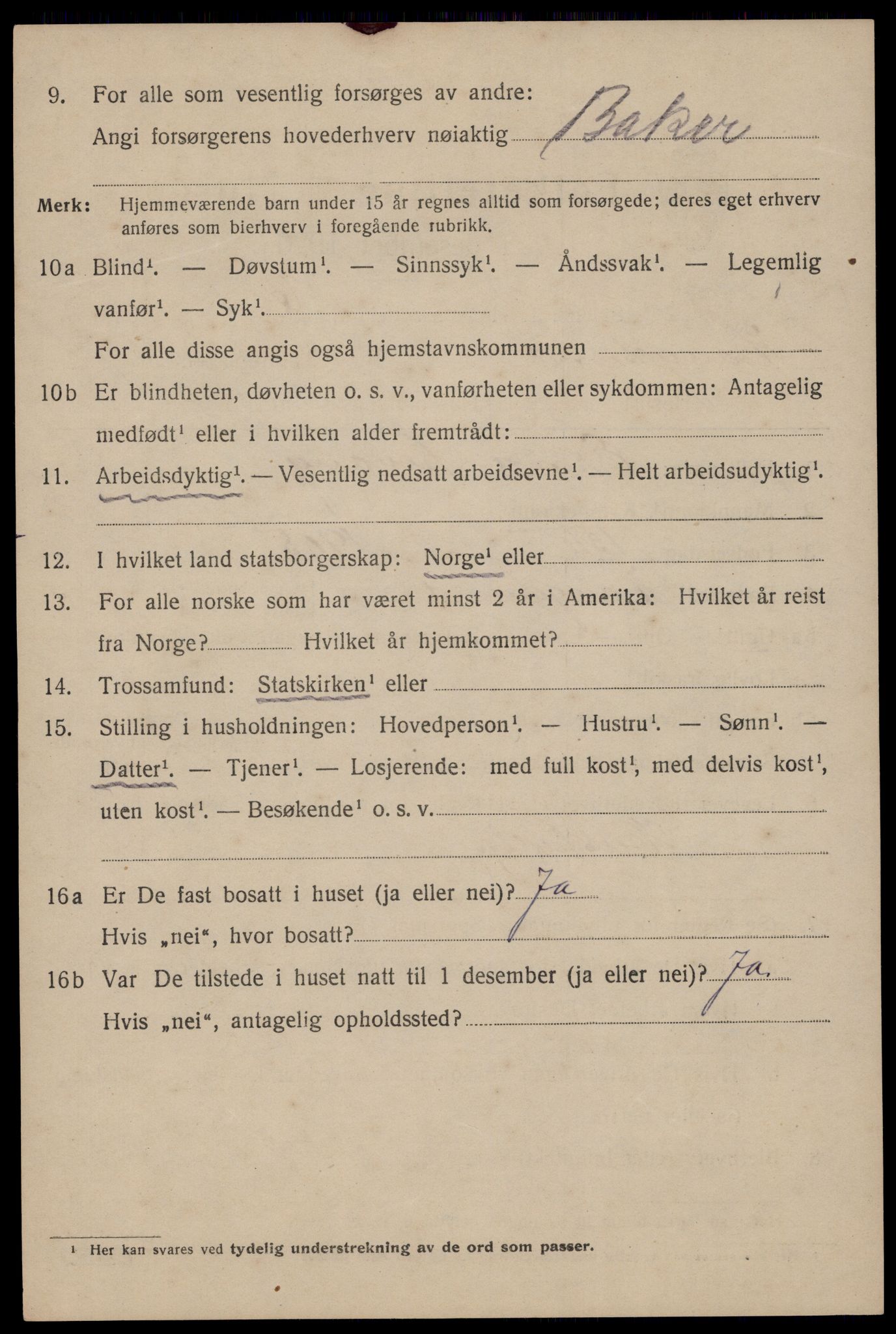 SAST, 1920 census for Haugesund, 1920, p. 25080