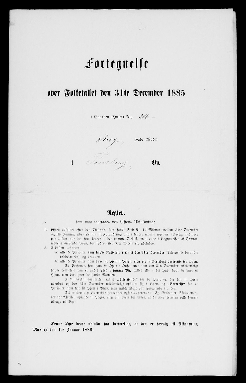 SAKO, 1885 census for 0705 Tønsberg, 1885, p. 517