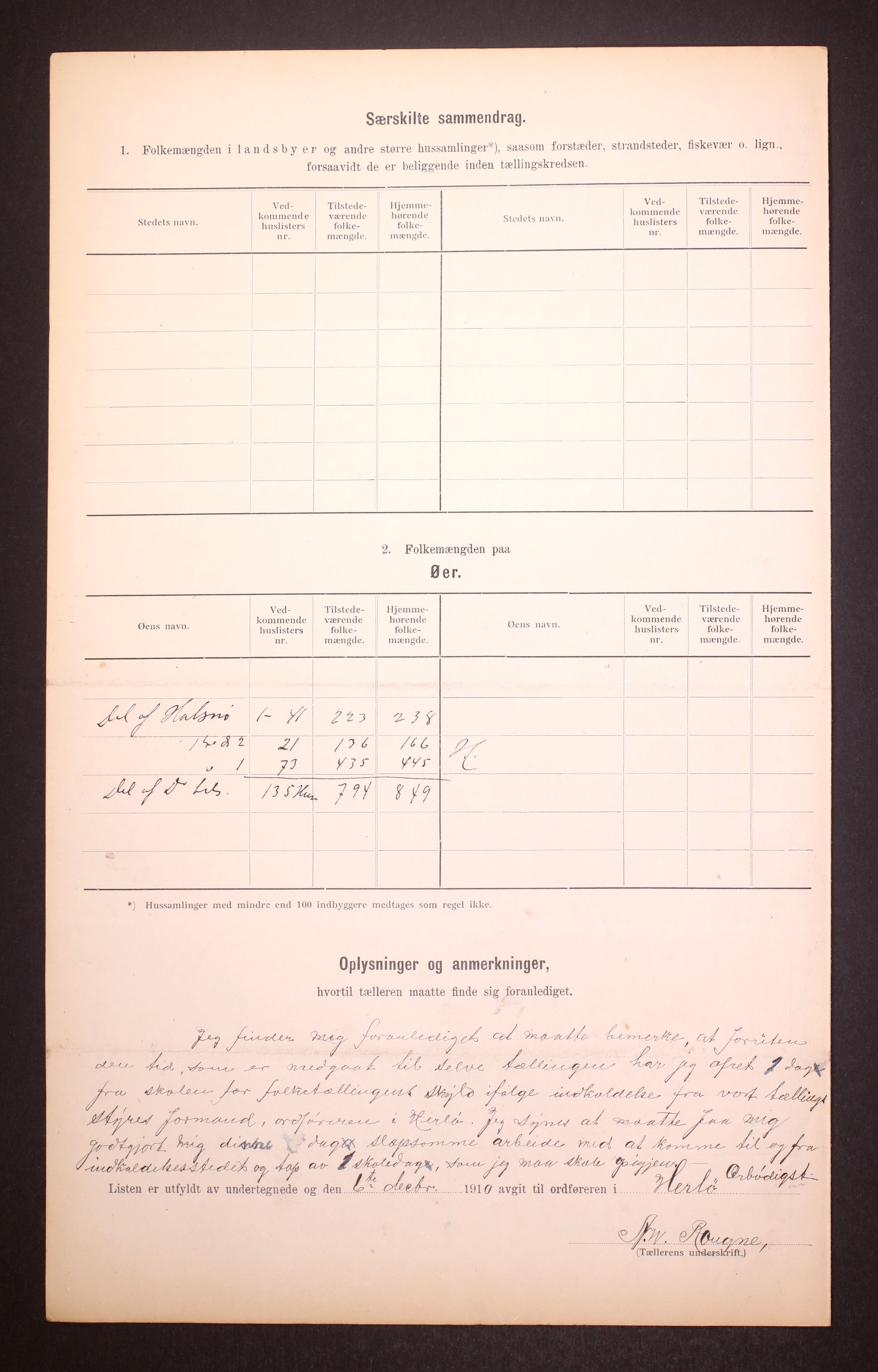 RA, 1910 census for Herdla, 1910, p. 12