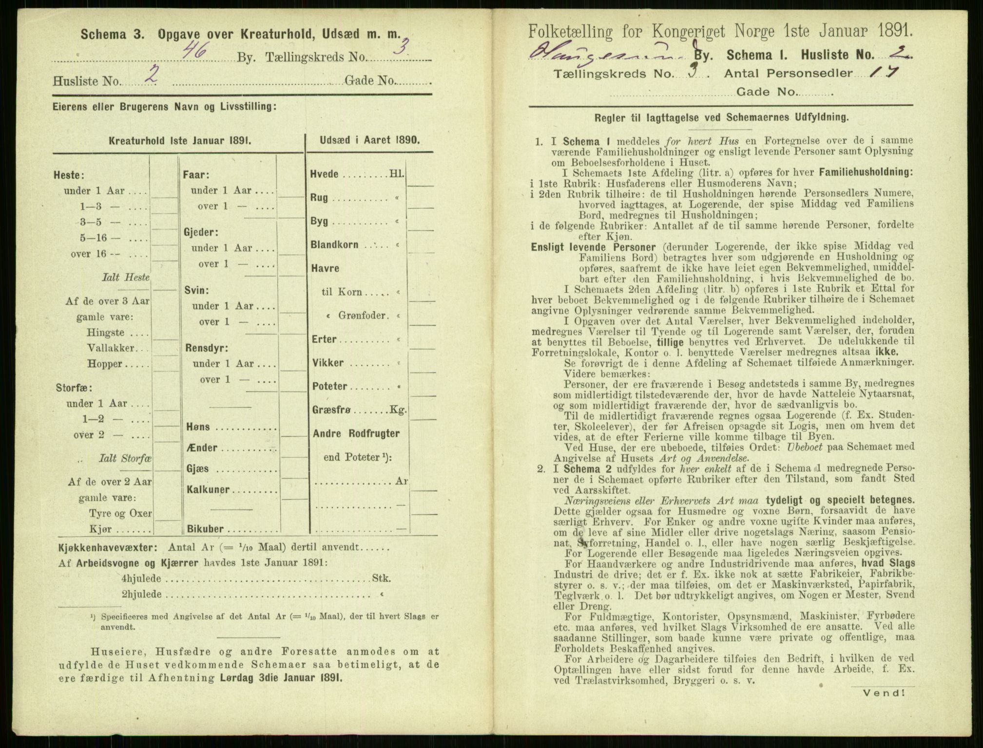 RA, 1891 census for 1106 Haugesund, 1891, p. 151