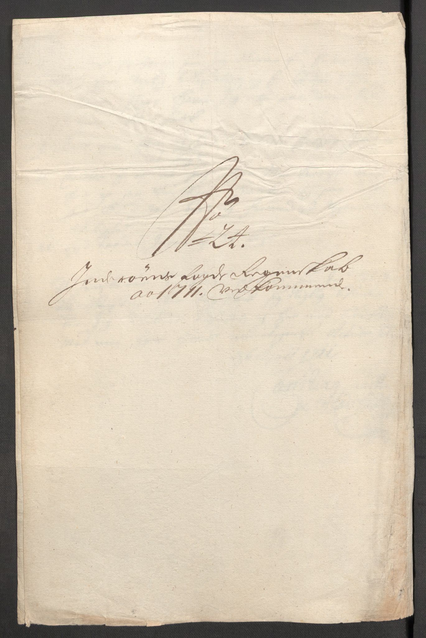 Rentekammeret inntil 1814, Reviderte regnskaper, Fogderegnskap, RA/EA-4092/R63/L4319: Fogderegnskap Inderøy, 1711, p. 286