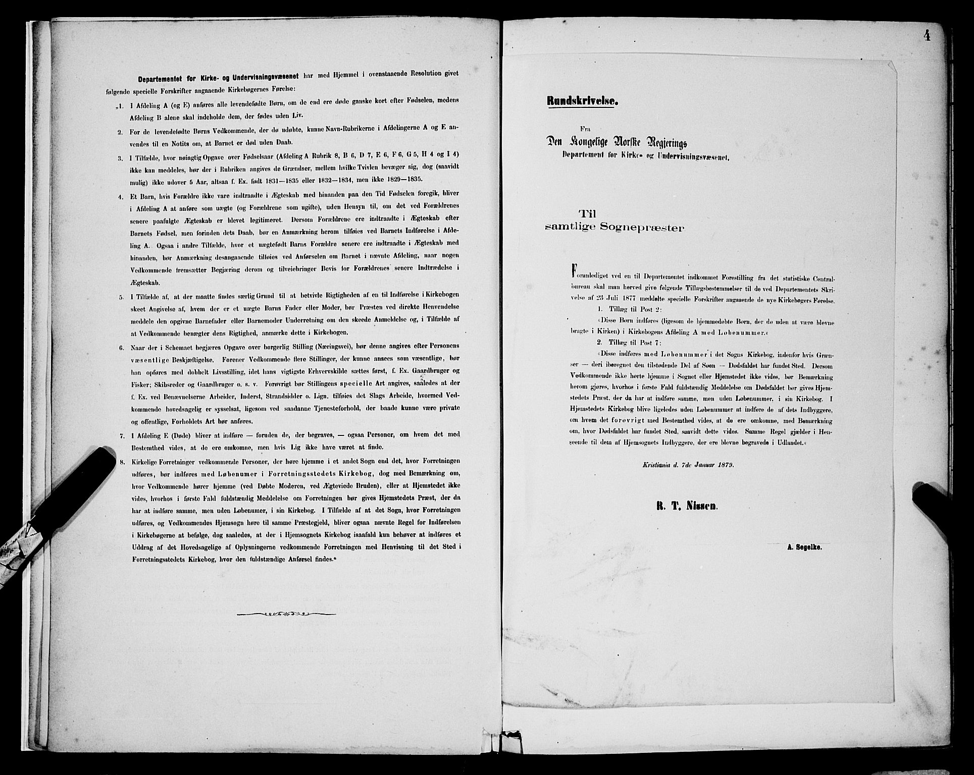 Domkirken sokneprestembete, SAB/A-74801/H/Hab/L0015: Parish register (copy) no. B 8, 1879-1887, p. 4