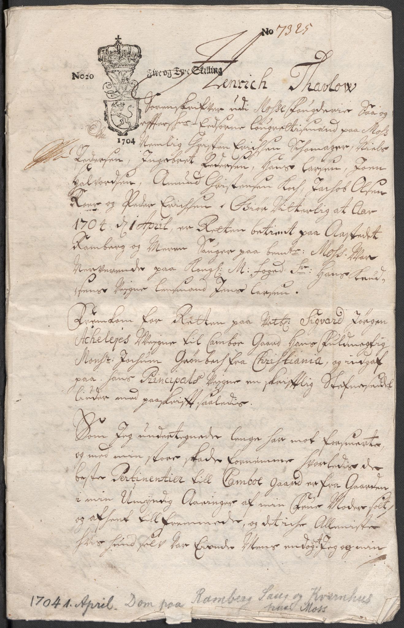 Riksarkivets diplomsamling, AV/RA-EA-5965/F12/L0006: Pk. 7 (III), 1589-1716, p. 155