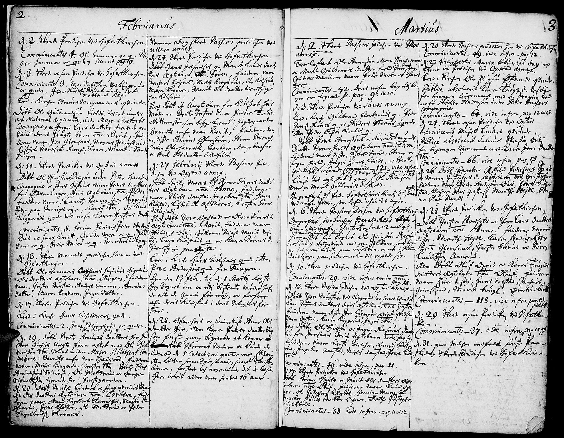 Strøm-Odalen prestekontor, SAH/PREST-028/H/Ha/Haa/L0001: Parish register (official) no. 1, 1689-1715, p. 2-3