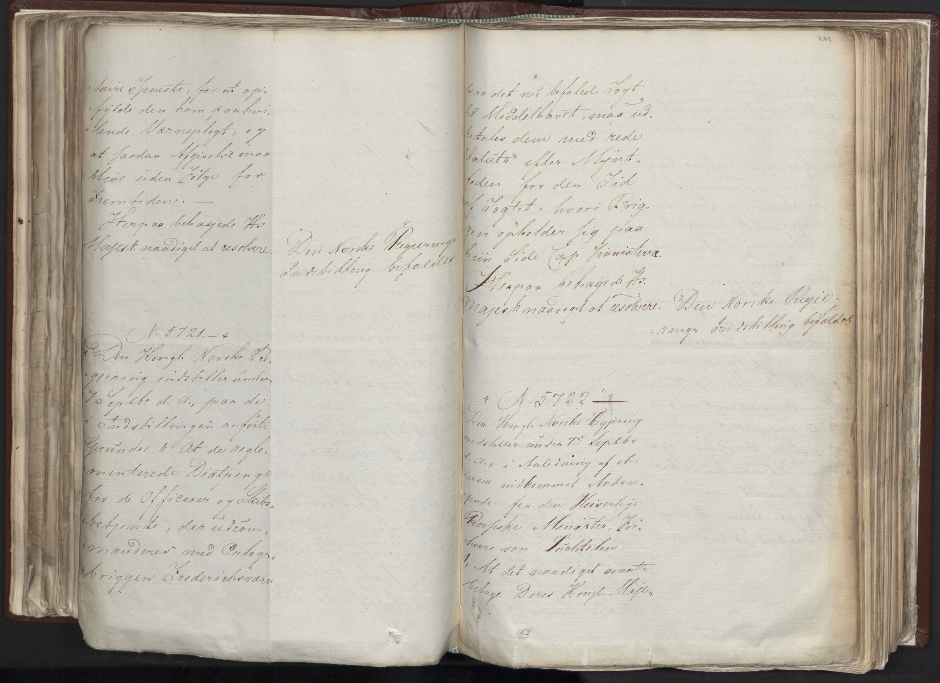 Statsrådssekretariatet, AV/RA-S-1001/A/Ab/L0012: Kgl. res. nr. 5679-6008 II, 1821, p. 200b-201a