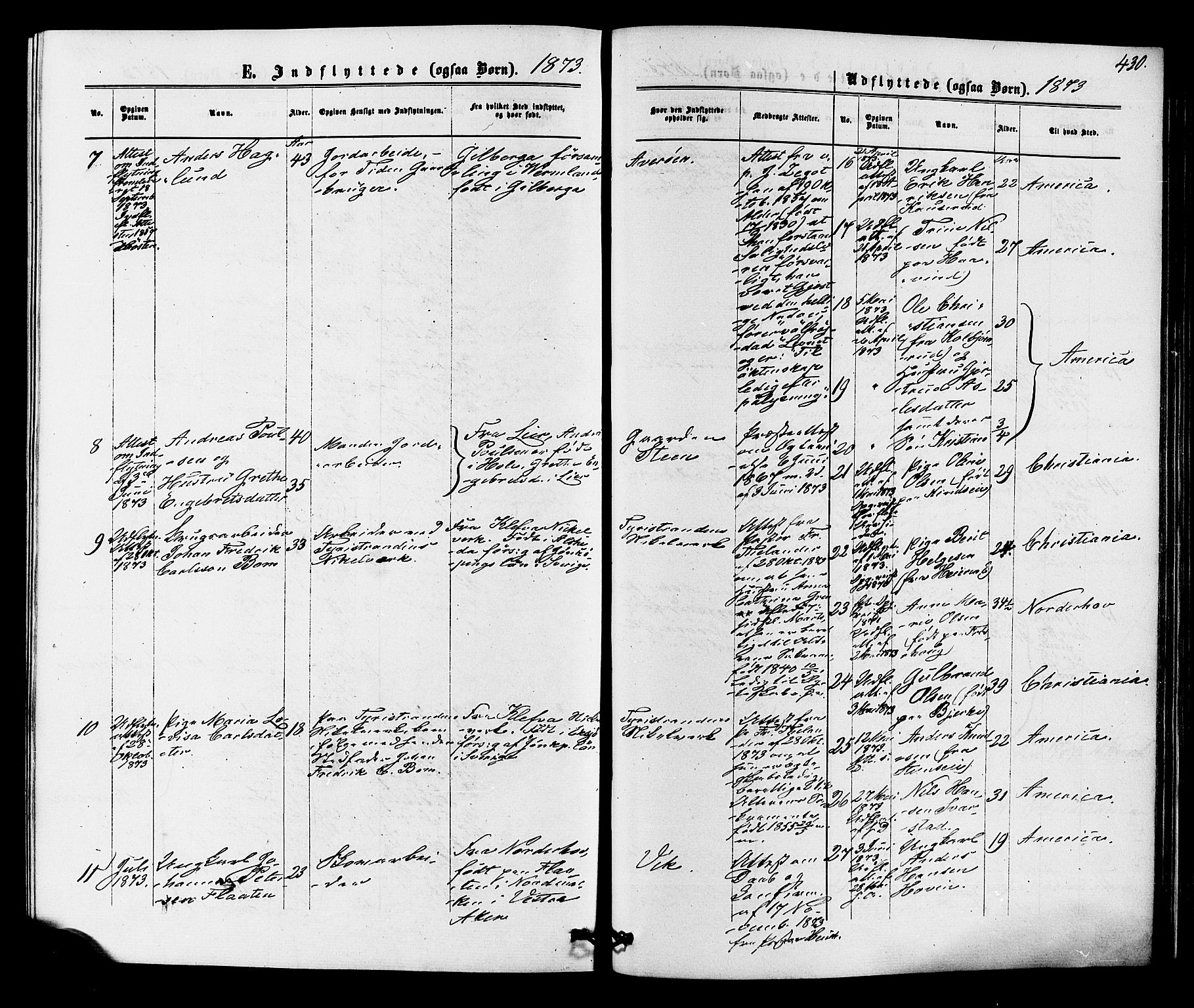 Hole kirkebøker, SAKO/A-228/F/Fa/L0007: Parish register (official) no. I 7, 1873-1877, p. 430