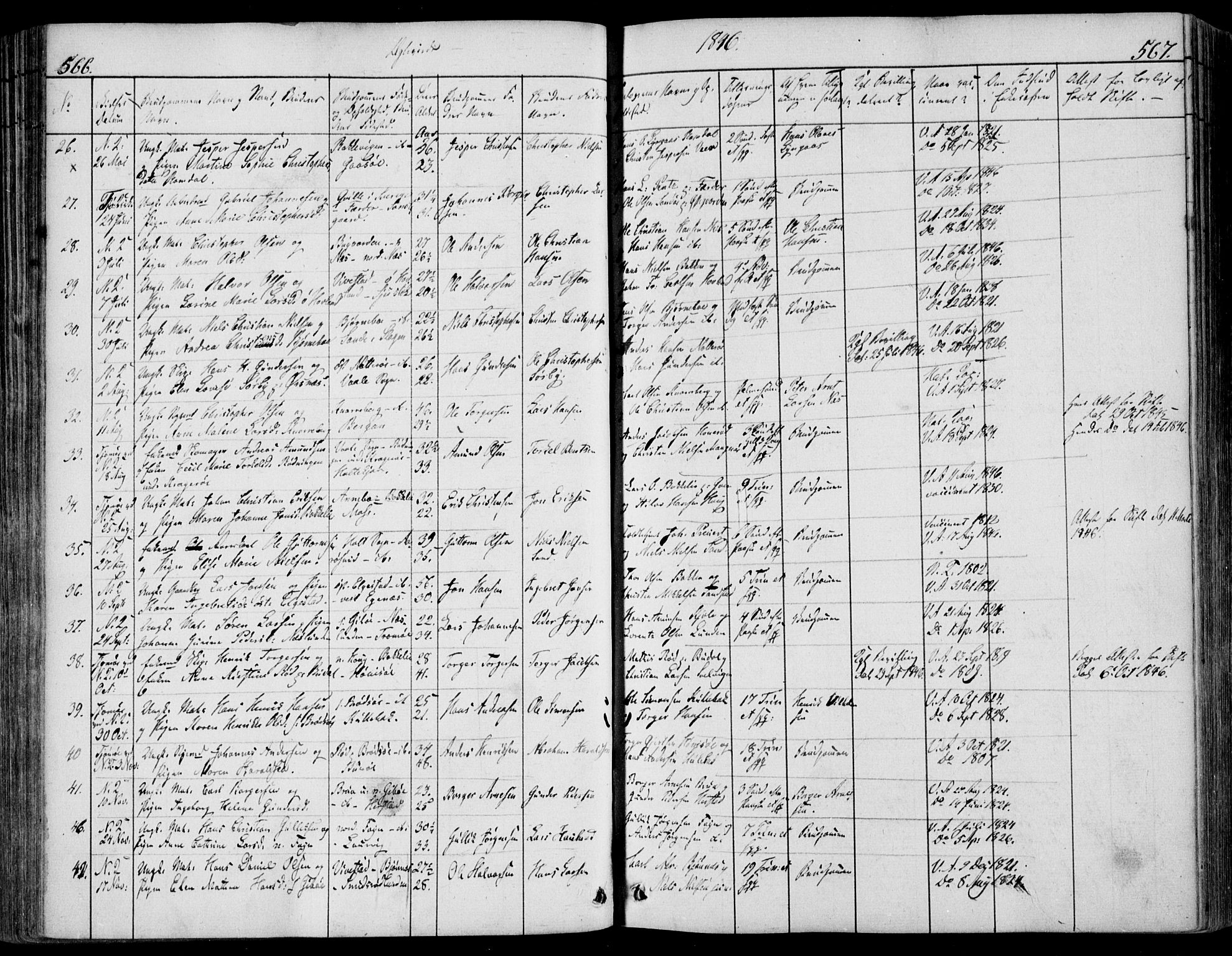 Nøtterøy kirkebøker, AV/SAKO-A-354/F/Fa/L0005: Parish register (official) no. I 5, 1839-1852, p. 566-567