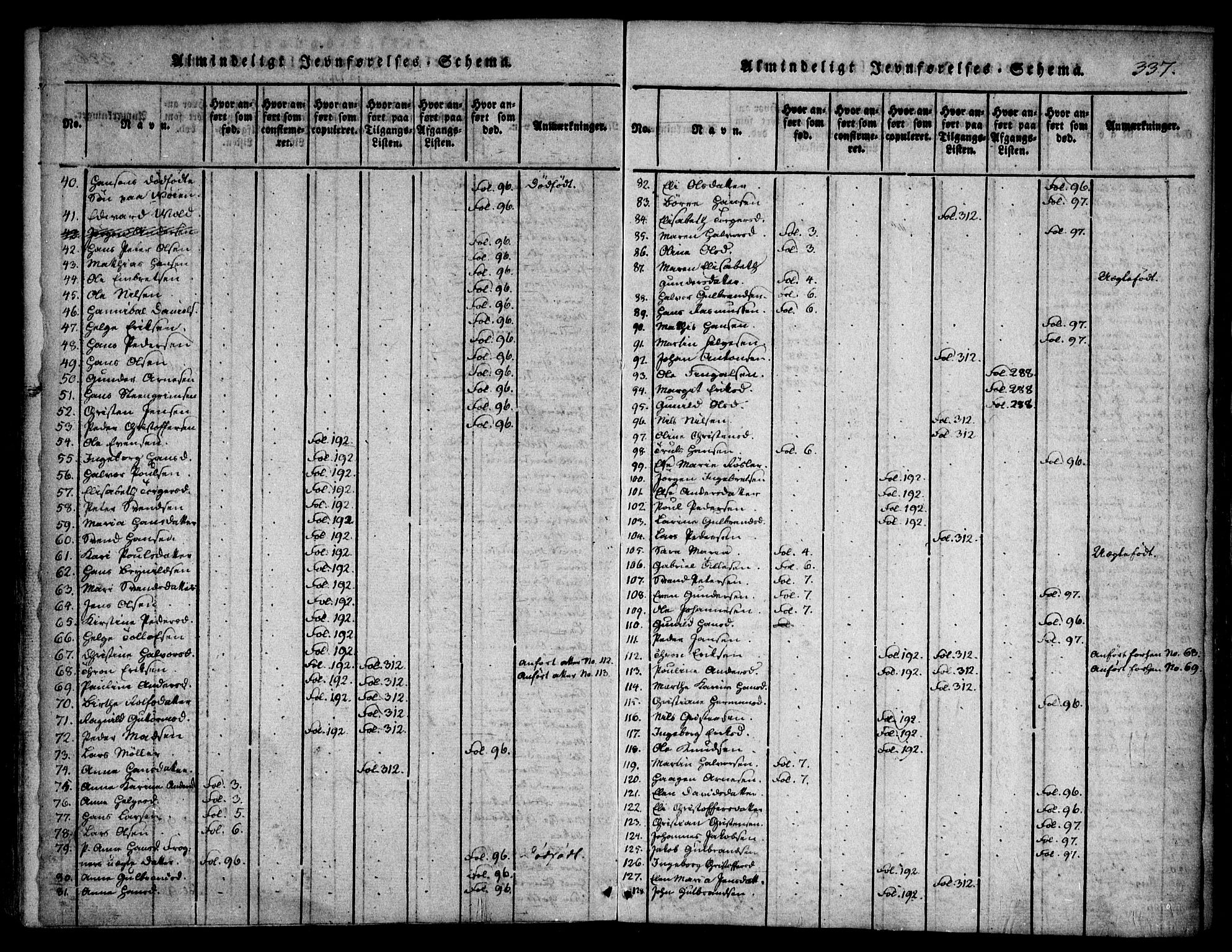 Asker prestekontor Kirkebøker, SAO/A-10256a/F/Fa/L0006: Parish register (official) no. I 6, 1814-1824, p. 337