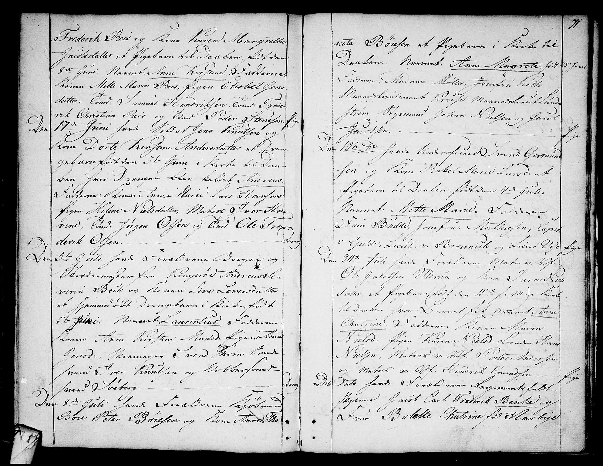 Stavern kirkebøker, AV/SAKO-A-318/F/Fa/L0002: Parish register (official) no. 2, 1783-1809, p. 71