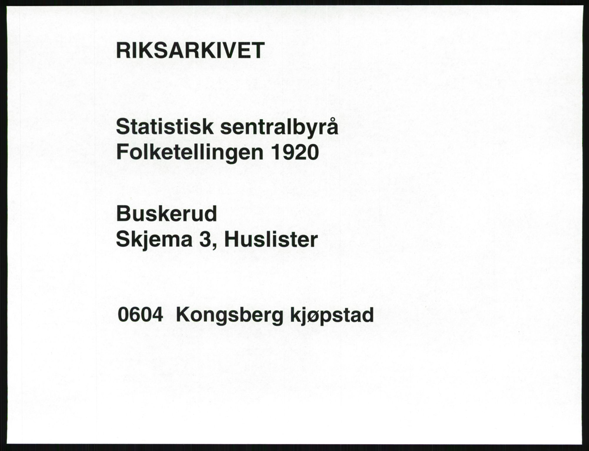 SAKO, 1920 census for Kongsberg, 1920, p. 38