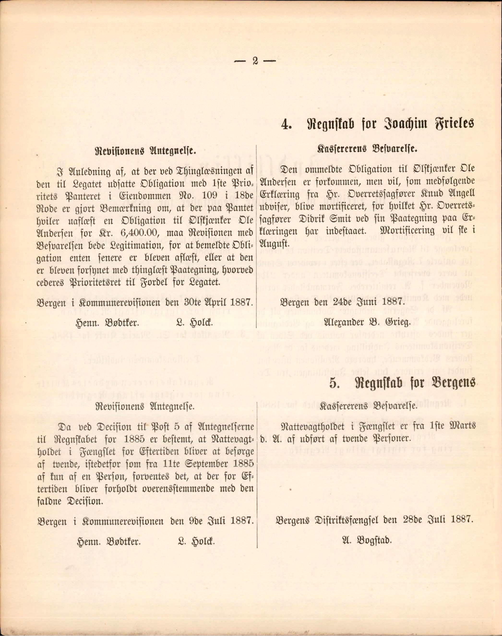 Bergen kommune. Formannskapet, BBA/A-0003/Ad/L0043: Bergens Kommuneforhandlinger, 1888