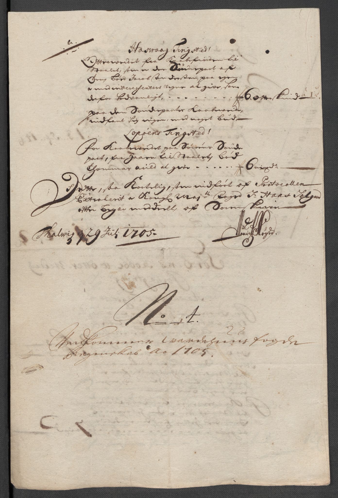 Rentekammeret inntil 1814, Reviderte regnskaper, Fogderegnskap, RA/EA-4092/R69/L4853: Fogderegnskap Finnmark/Vardøhus, 1705-1706, p. 55