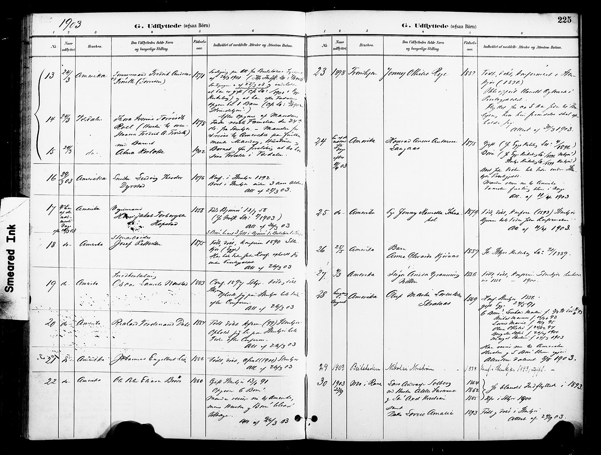 Ministerialprotokoller, klokkerbøker og fødselsregistre - Nord-Trøndelag, AV/SAT-A-1458/739/L0372: Parish register (official) no. 739A04, 1895-1903, p. 225