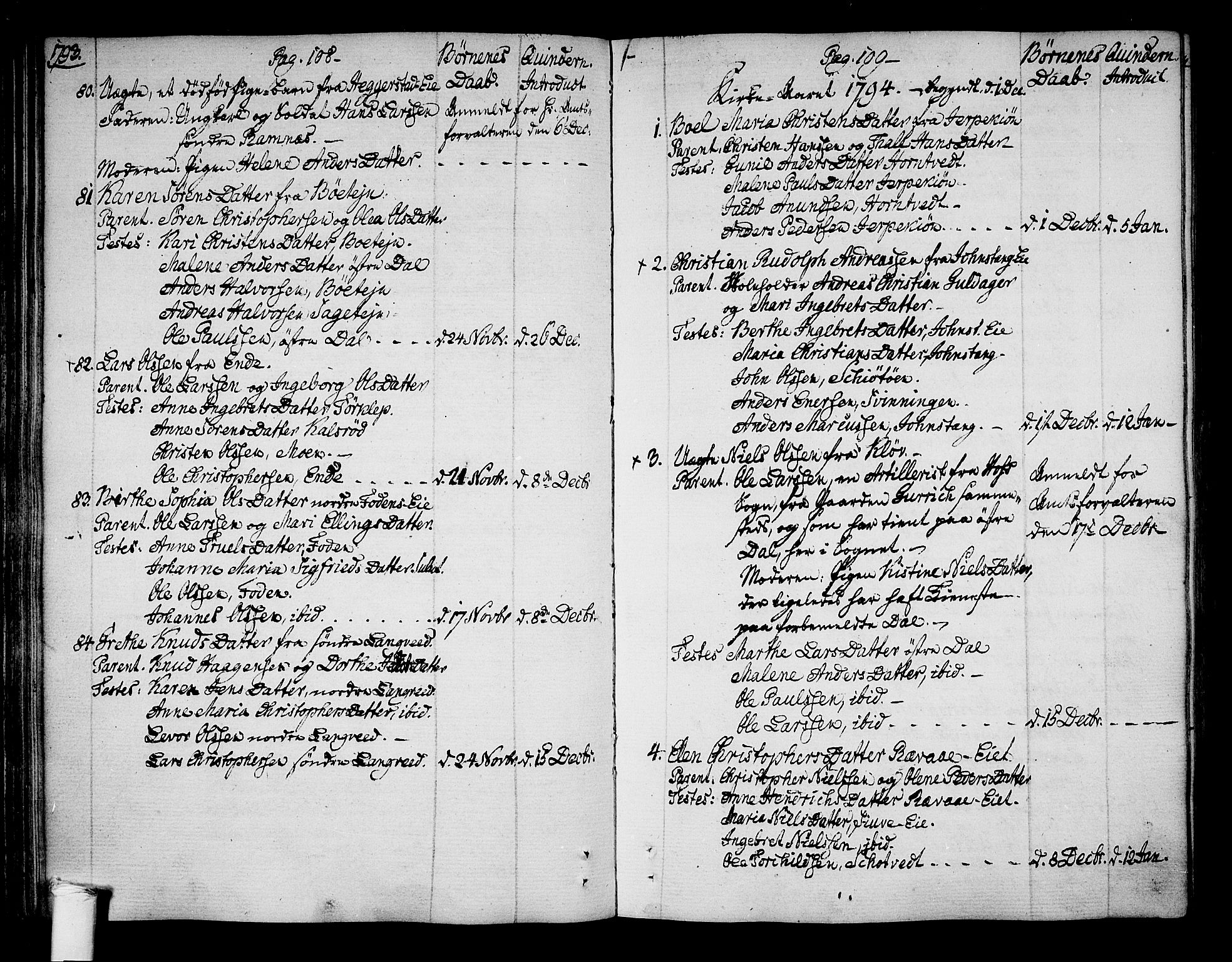 Ramnes kirkebøker, AV/SAKO-A-314/F/Fa/L0003: Parish register (official) no. I 3, 1790-1813, p. 108-109