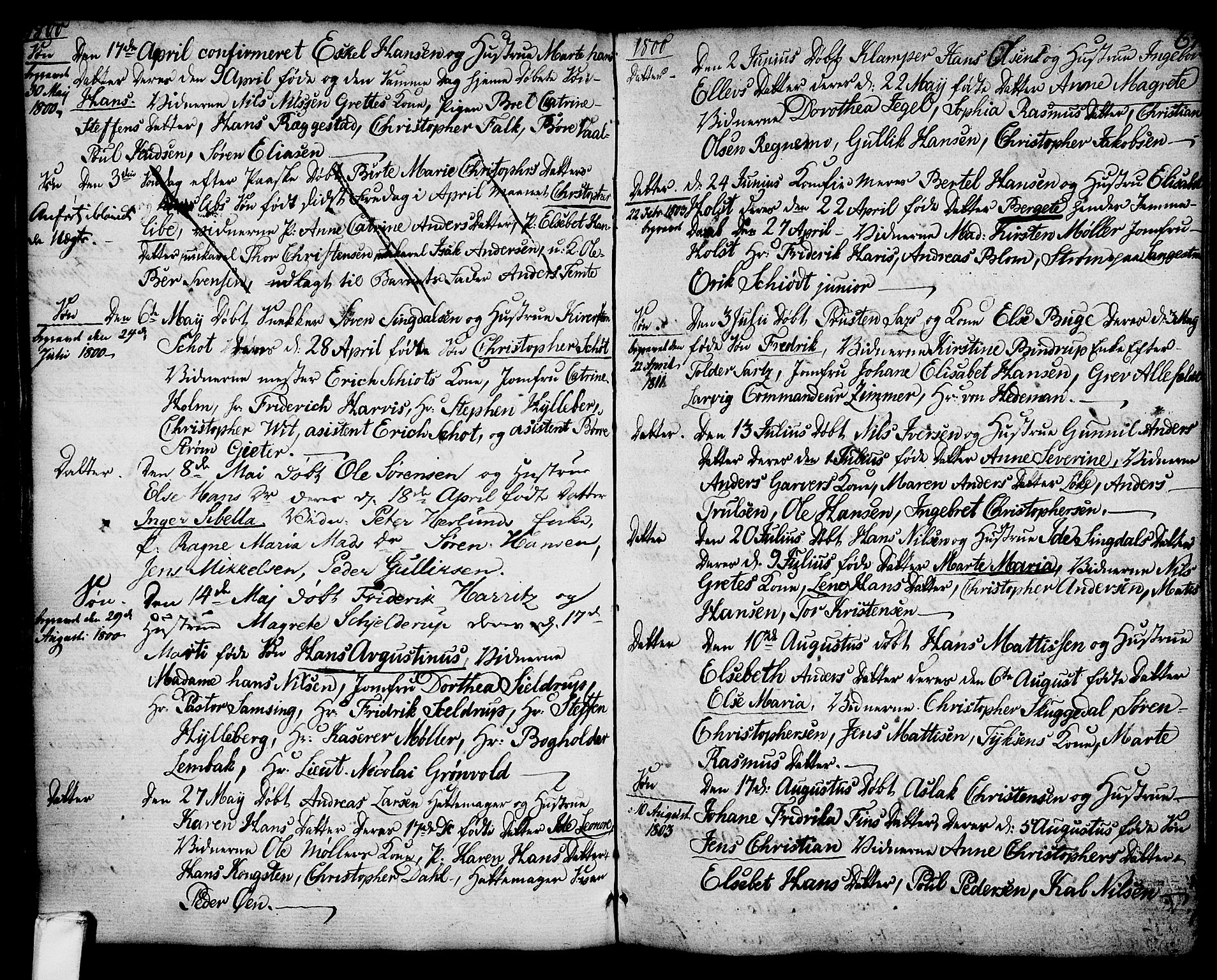 Larvik kirkebøker, SAKO/A-352/G/Ga/L0001: Parish register (copy) no. I 1, 1785-1807, p. 67