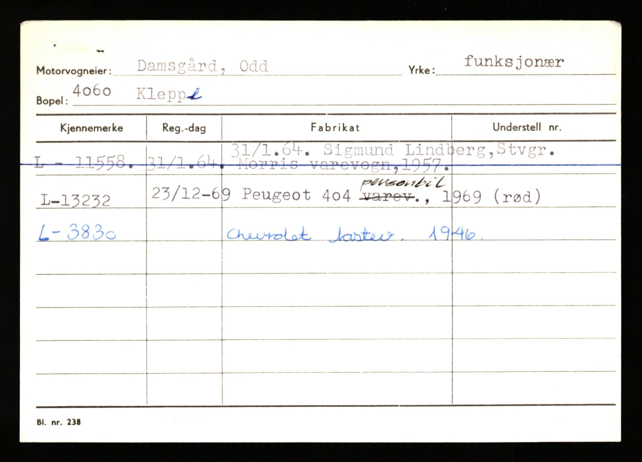 Stavanger trafikkstasjon, AV/SAST-A-101942/0/H/L0006: Dalva - Egersund, 1930-1971, p. 57