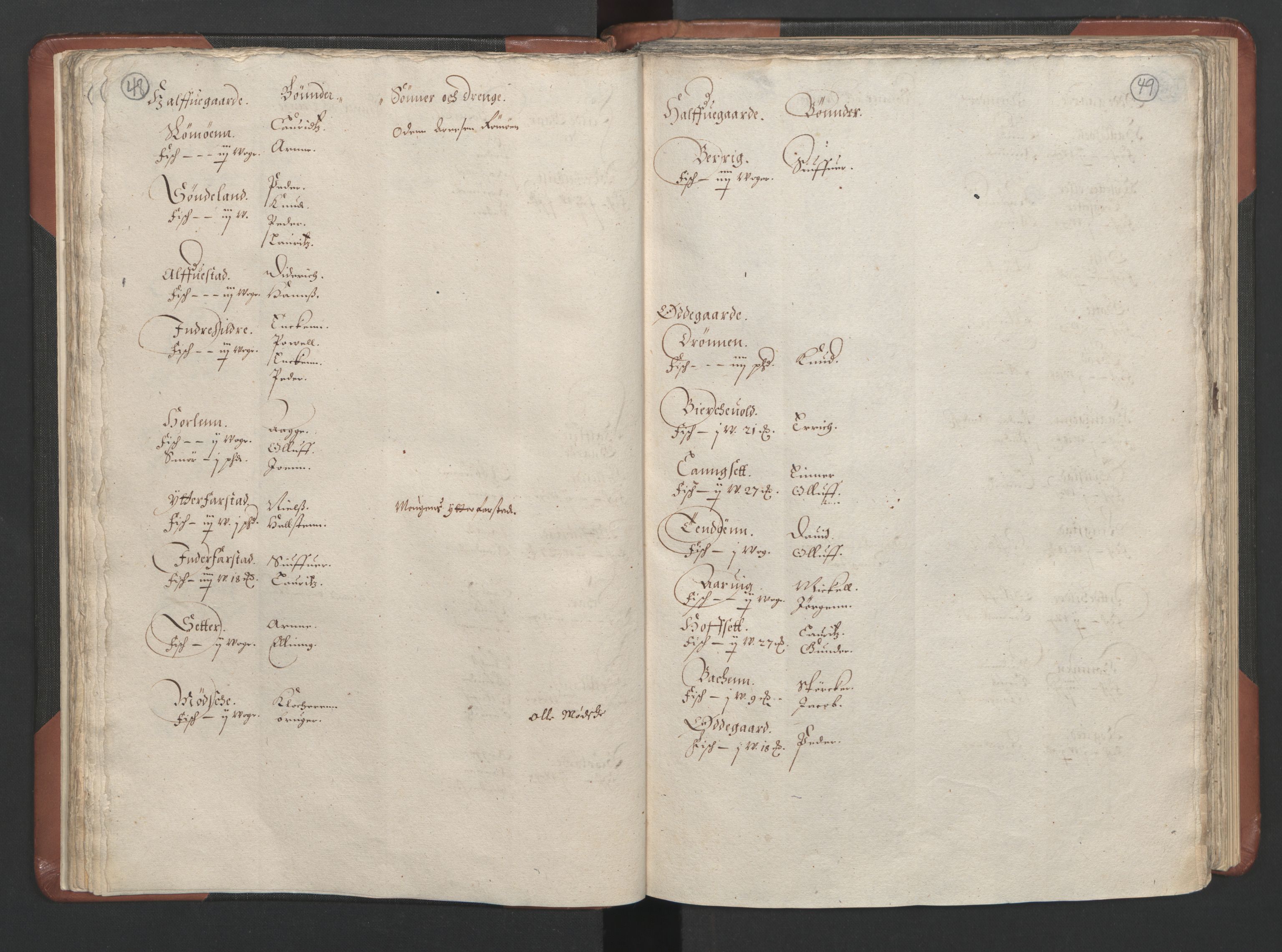 RA, Bailiff's Census 1664-1666, no. 16: Romsdal fogderi and Sunnmøre fogderi, 1664-1665, p. 48-49