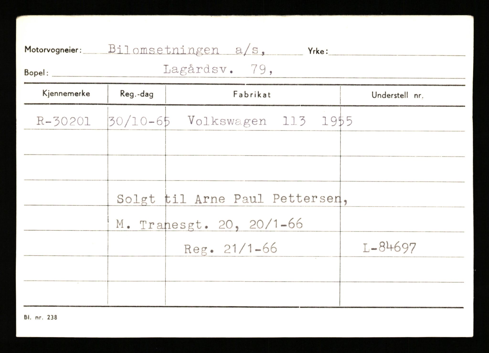 Stavanger trafikkstasjon, SAST/A-101942/0/G/L0005: Registreringsnummer: 23000 - 34245, 1930-1971, p. 2225