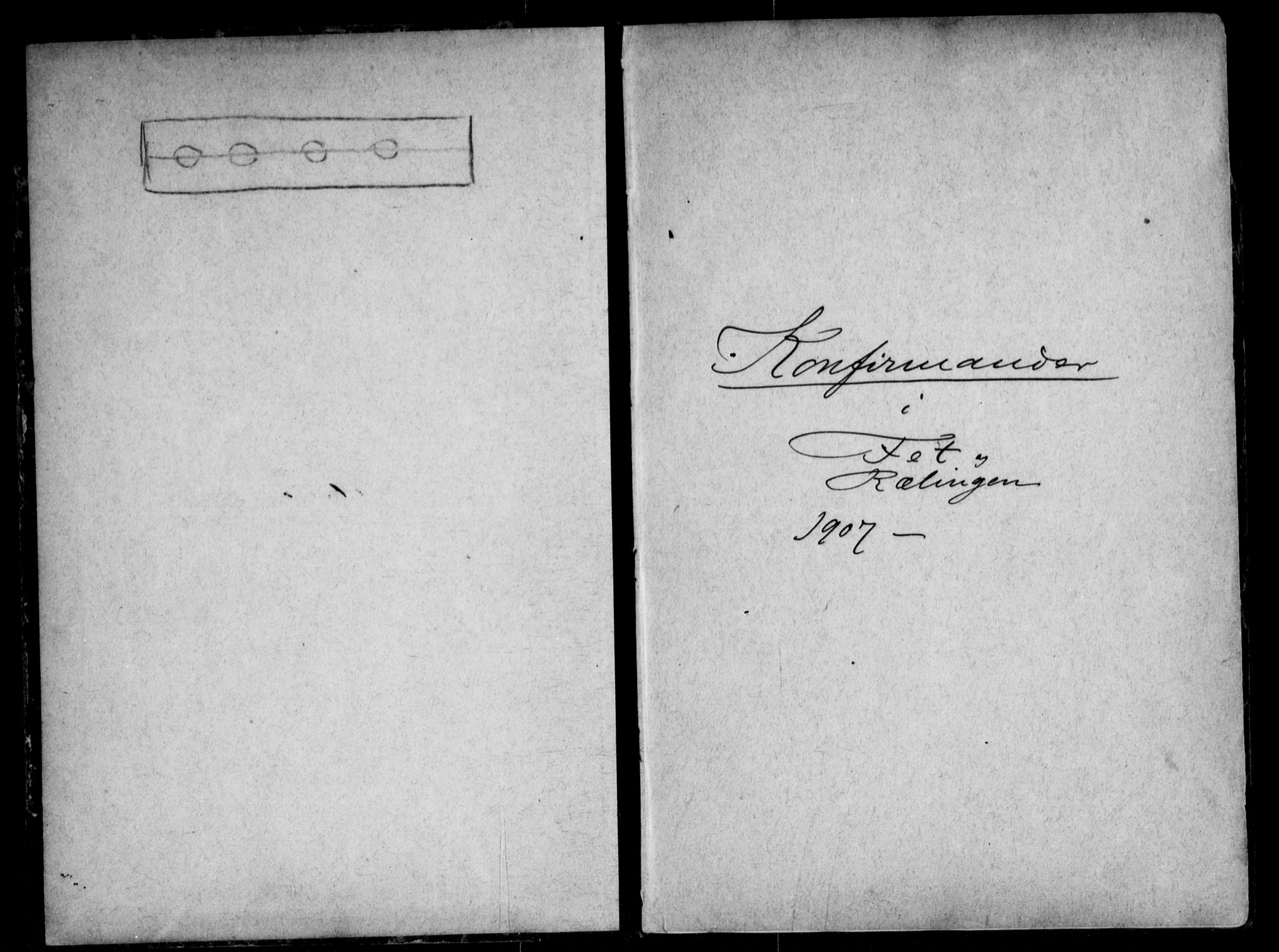 Fet prestekontor Kirkebøker, AV/SAO-A-10370a/H/Ha/L0001: Banns register no. 1, 1906-1919