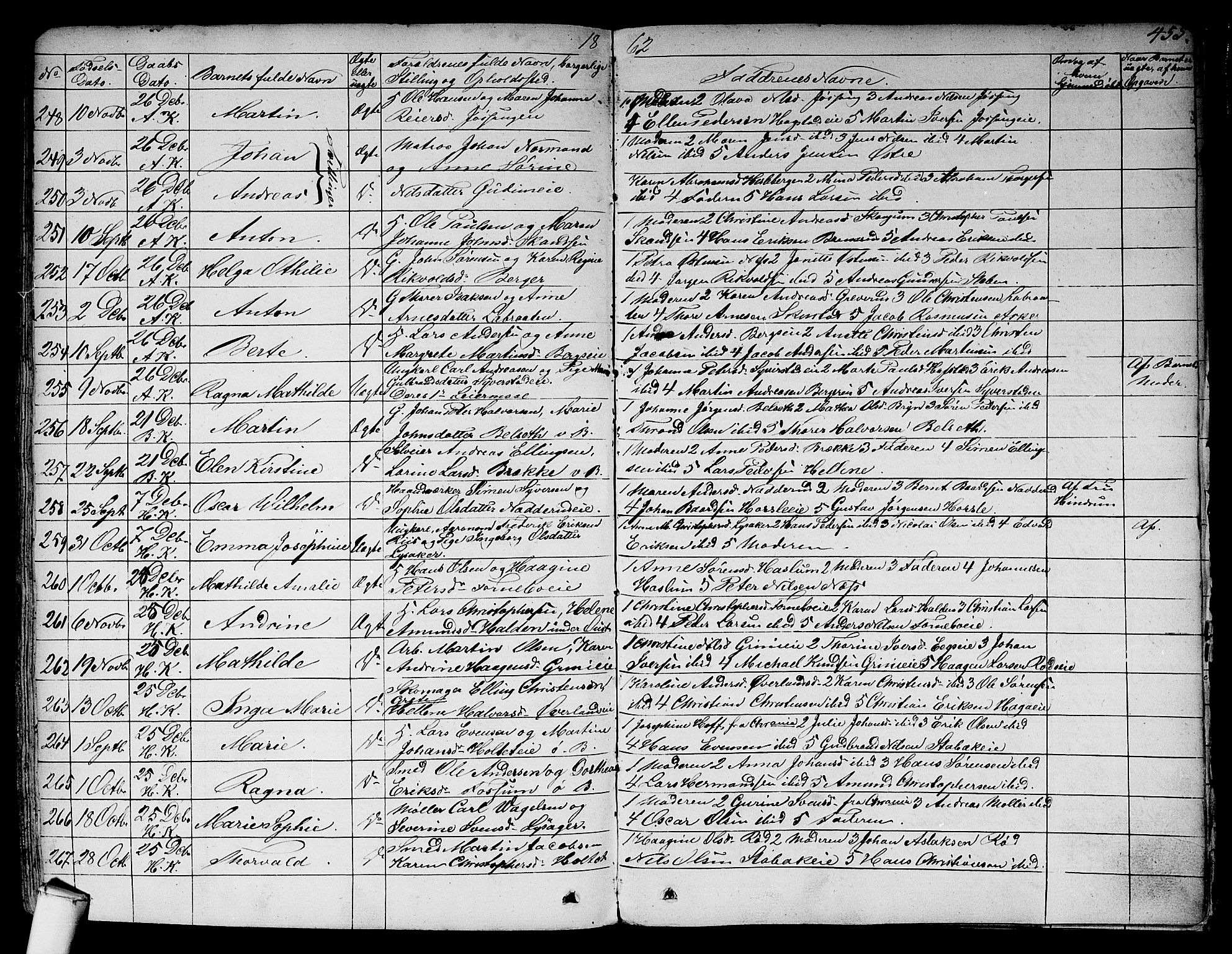 Asker prestekontor Kirkebøker, SAO/A-10256a/F/Fa/L0007: Parish register (official) no. I 7, 1825-1864, p. 455