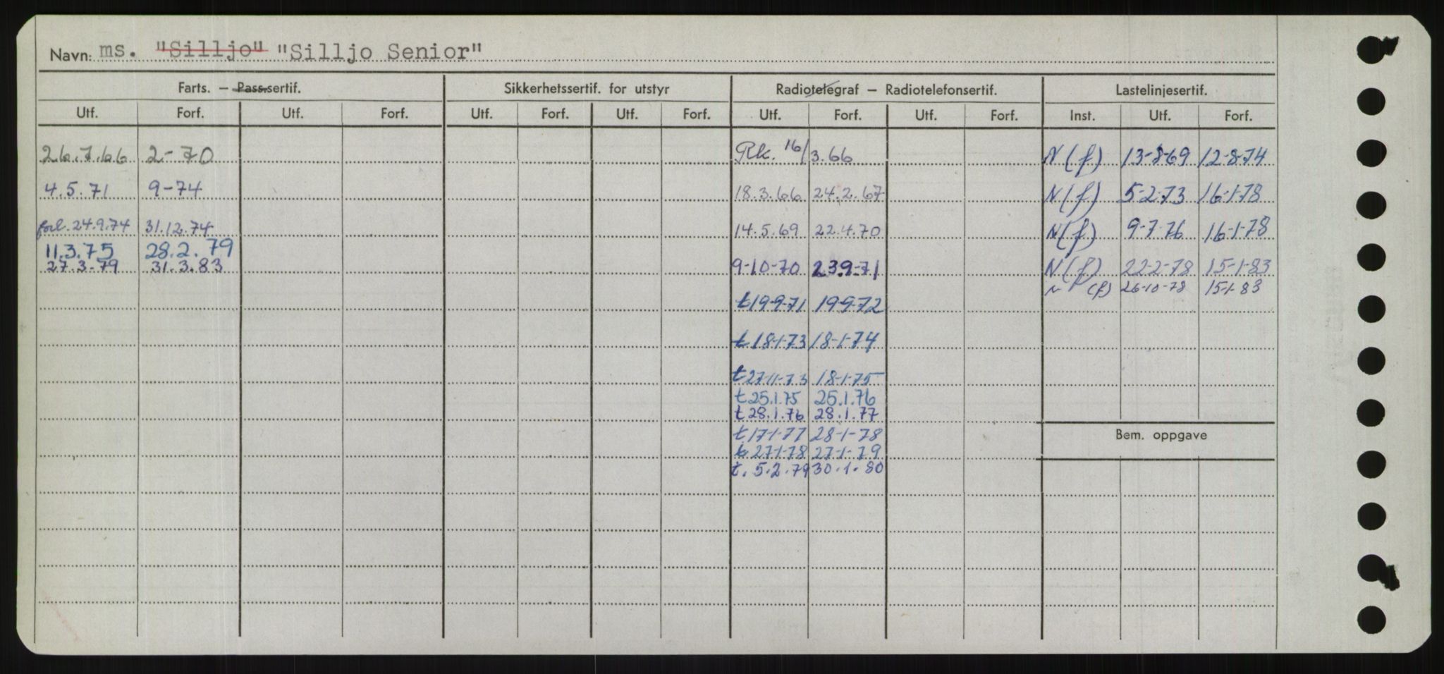 Sjøfartsdirektoratet med forløpere, Skipsmålingen, RA/S-1627/H/Hd/L0033: Fartøy, Sevi-Sjø, p. 158