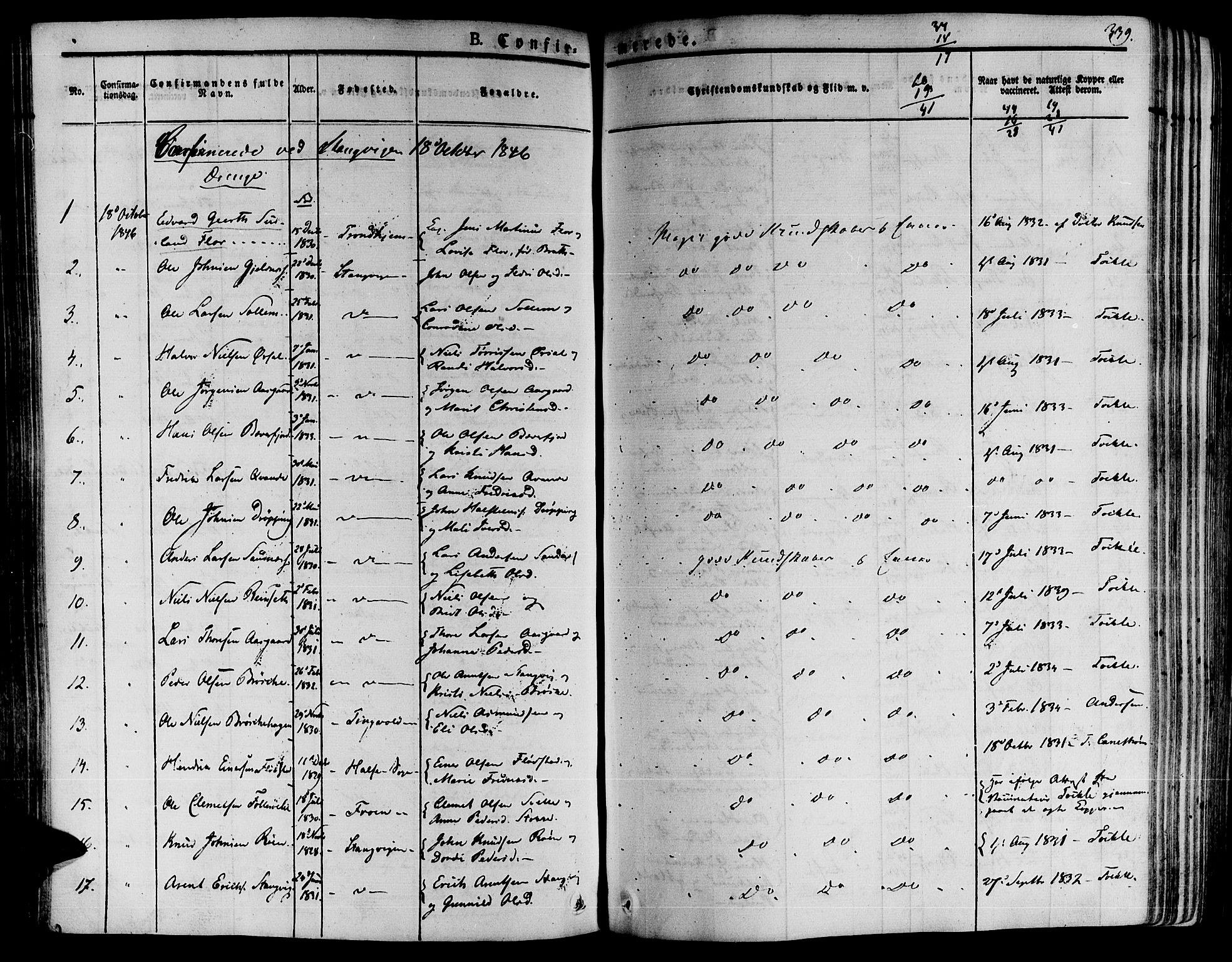 Ministerialprotokoller, klokkerbøker og fødselsregistre - Møre og Romsdal, AV/SAT-A-1454/592/L1024: Parish register (official) no. 592A03 /1, 1831-1849, p. 339