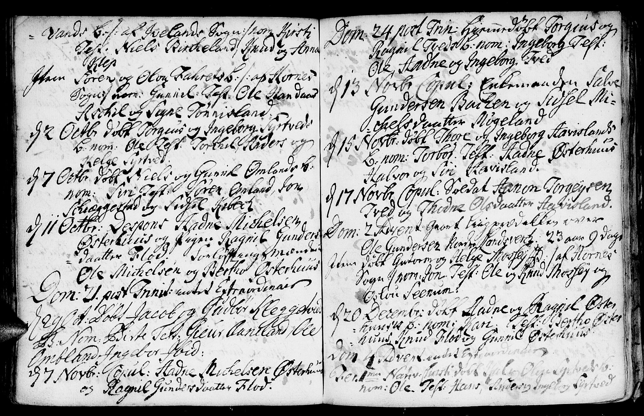 Evje sokneprestkontor, SAK/1111-0008/F/Fa/Faa/L0001: Parish register (official) no. A 1, 1705-1760, p. 122