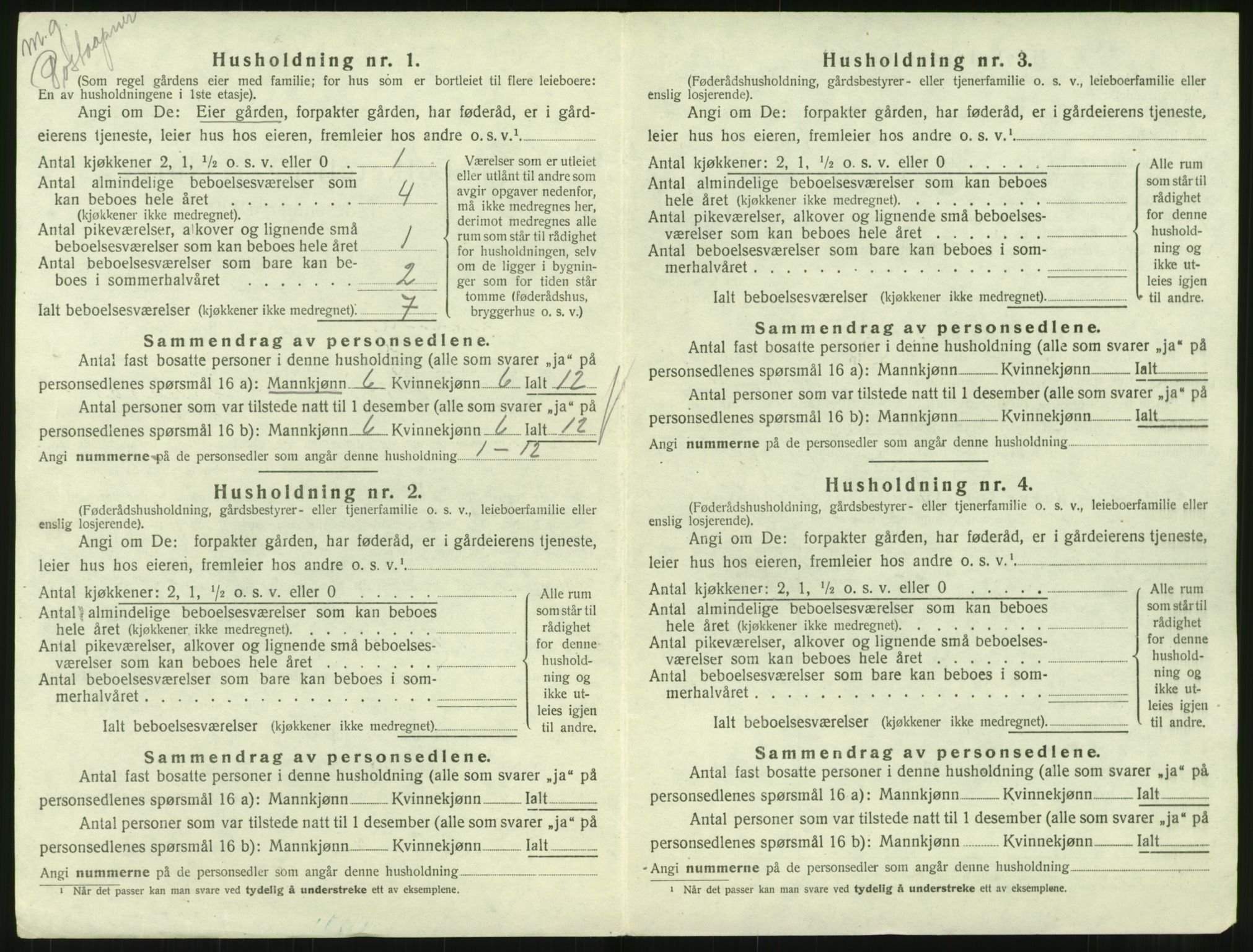 SAT, 1920 census for Sunndal, 1920, p. 389