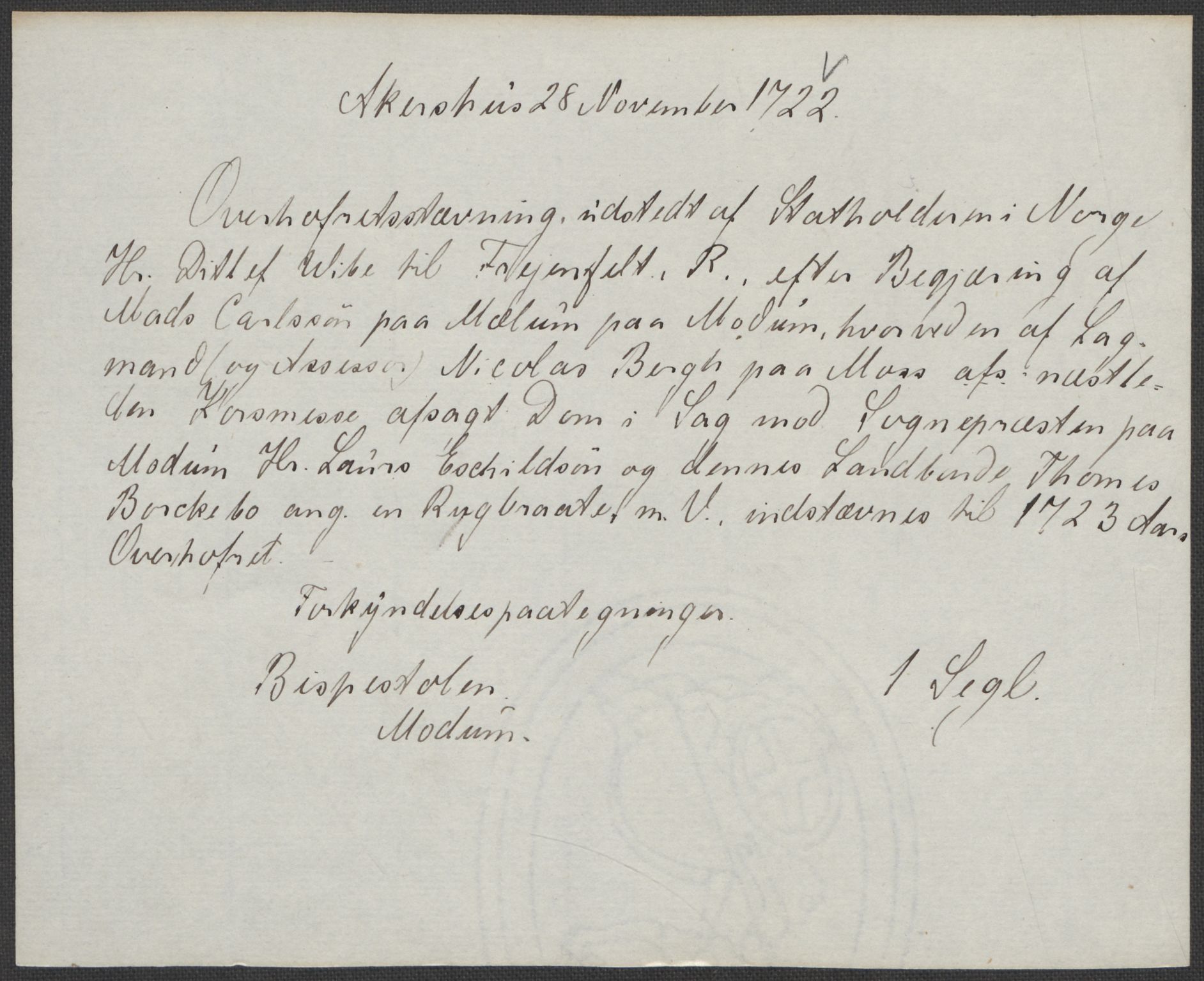 Riksarkivets diplomsamling, AV/RA-EA-5965/F15/L0016: Prestearkiv - Buskerud, 1662-1781, p. 152