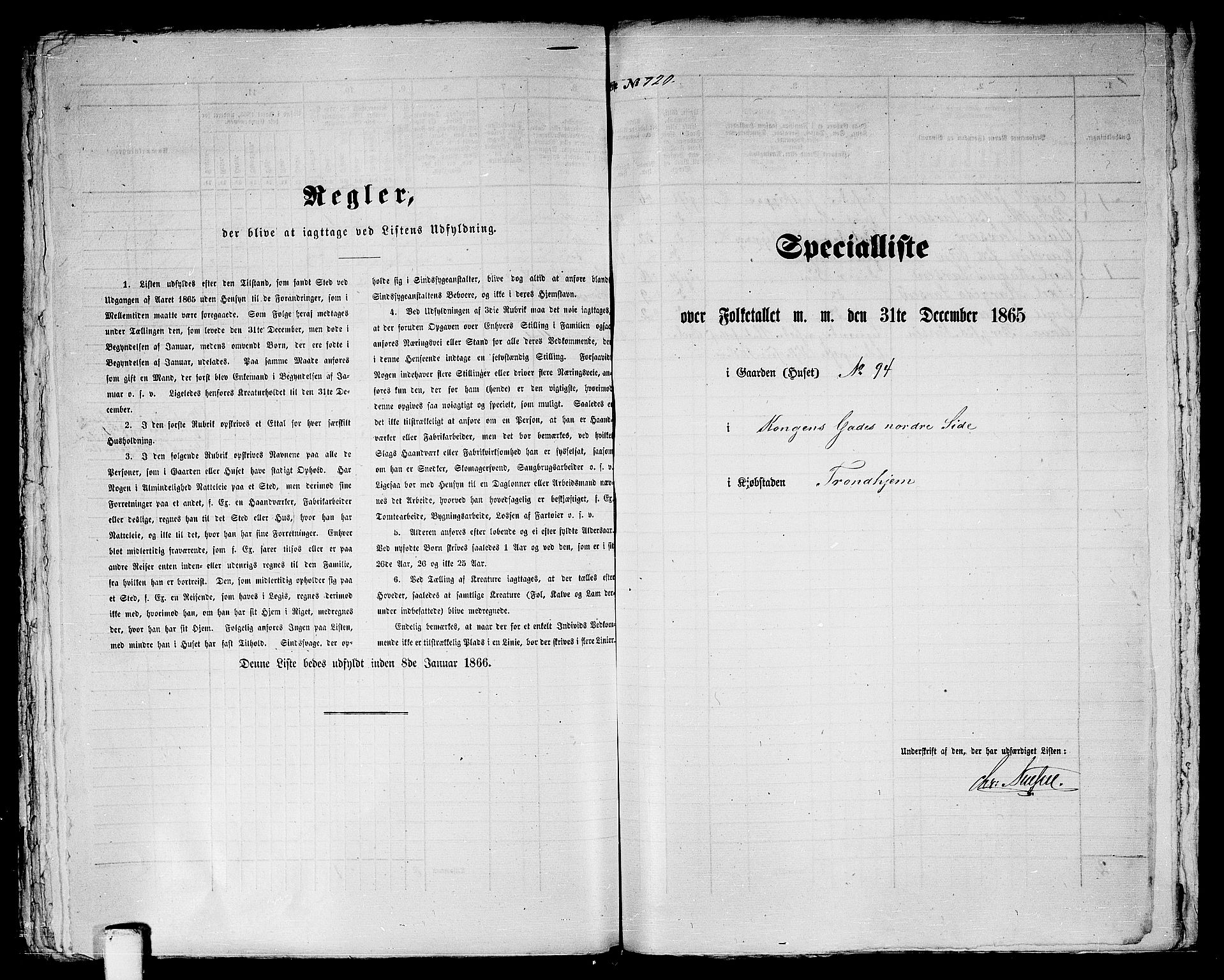 RA, 1865 census for Trondheim, 1865, p. 1489