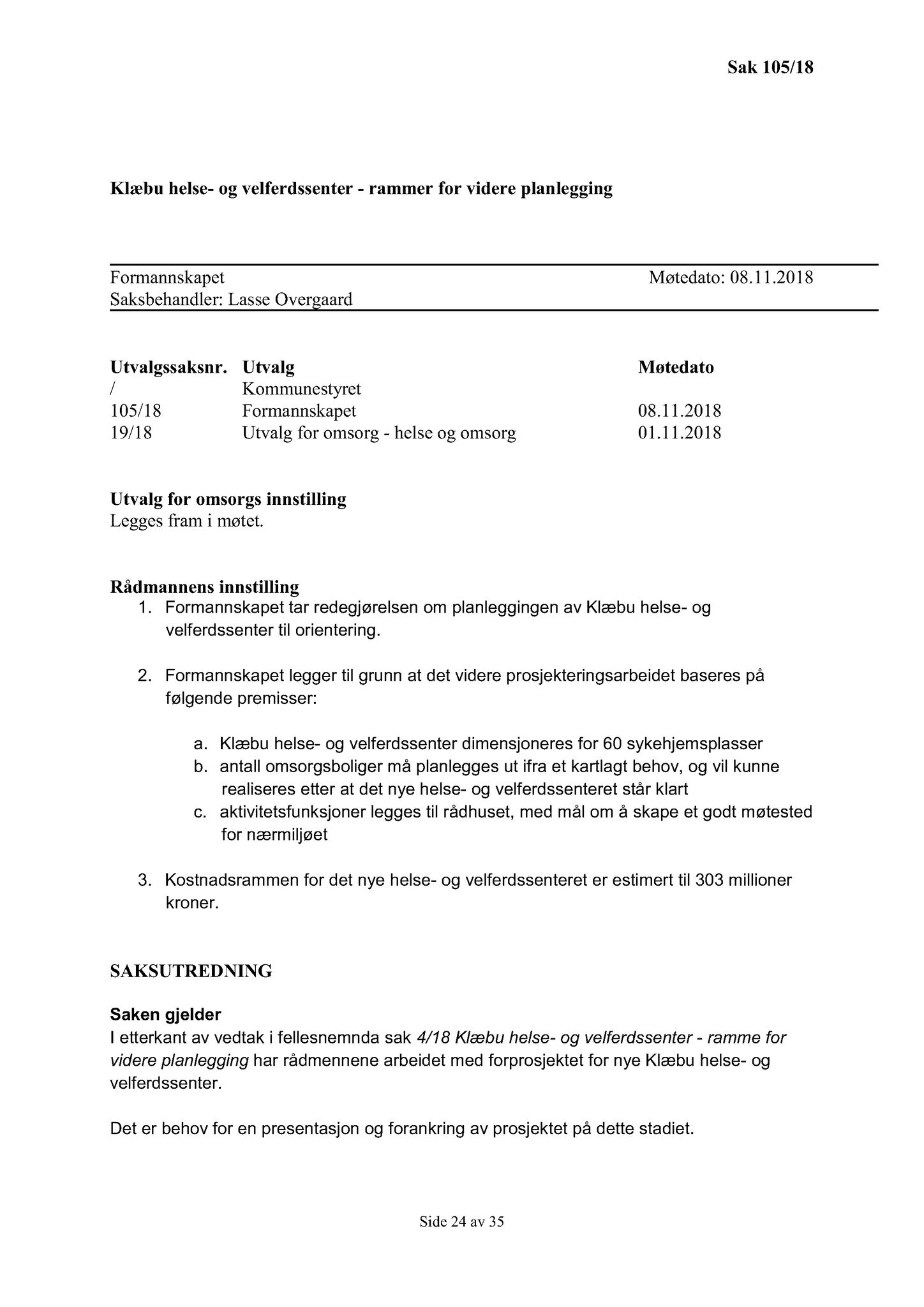 Klæbu Kommune, TRKO/KK/02-FS/L011: Formannsskapet - Møtedokumenter, 2018, p. 2580