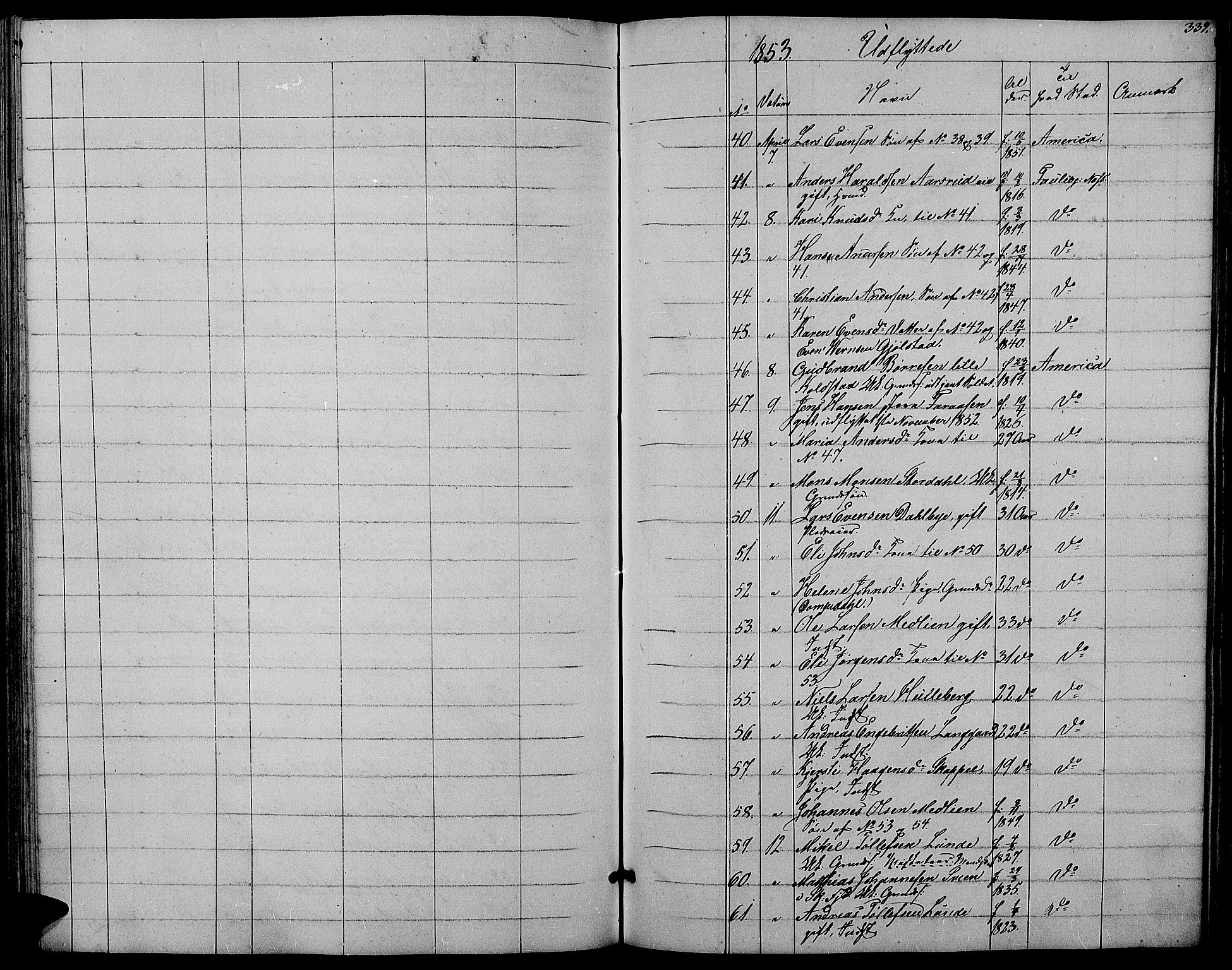 Ringsaker prestekontor, AV/SAH-PREST-014/L/La/L0006: Parish register (copy) no. 6, 1851-1860, p. 439