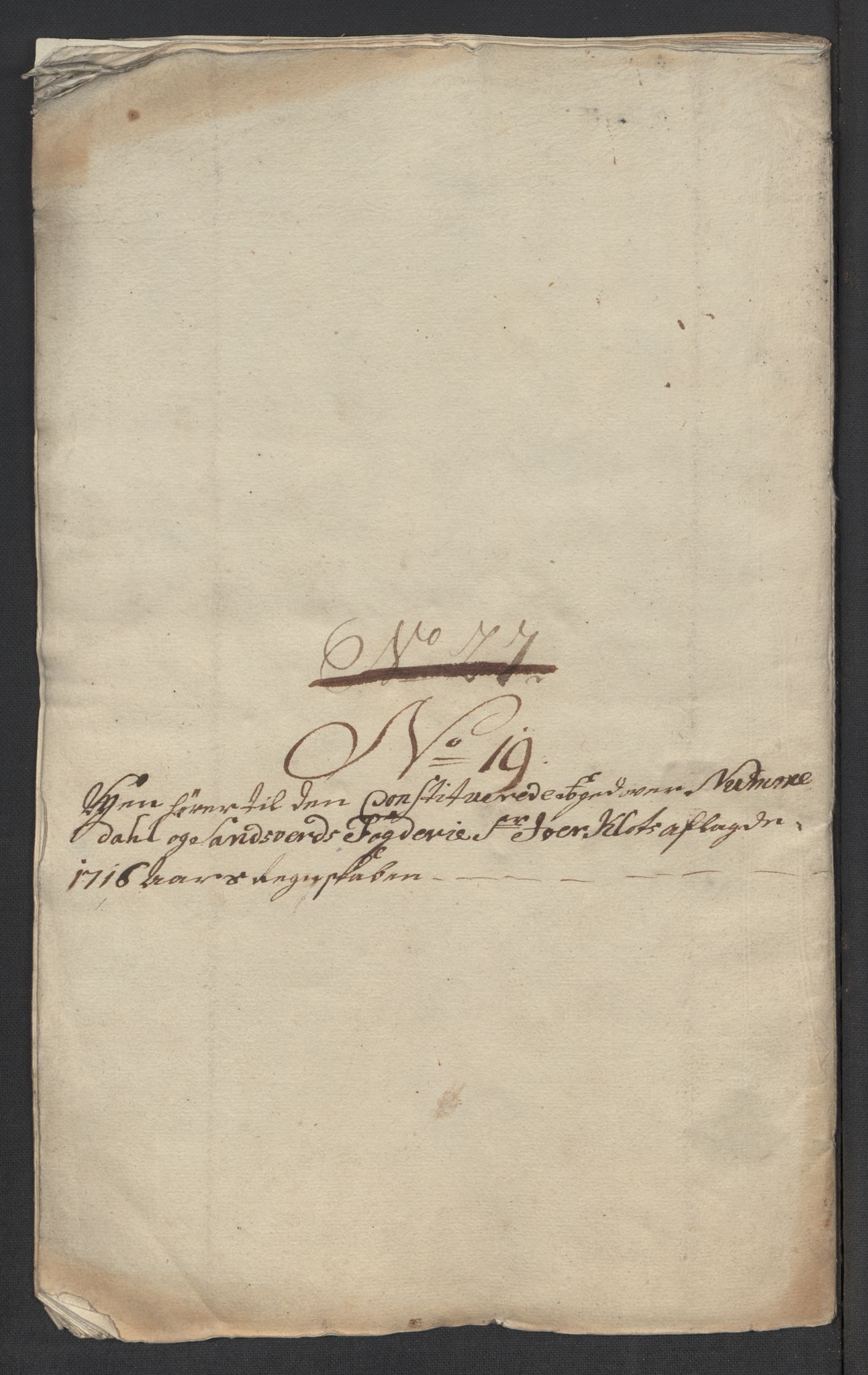 Rentekammeret inntil 1814, Reviderte regnskaper, Fogderegnskap, AV/RA-EA-4092/R24/L1592: Fogderegnskap Numedal og Sandsvær, 1716, p. 356