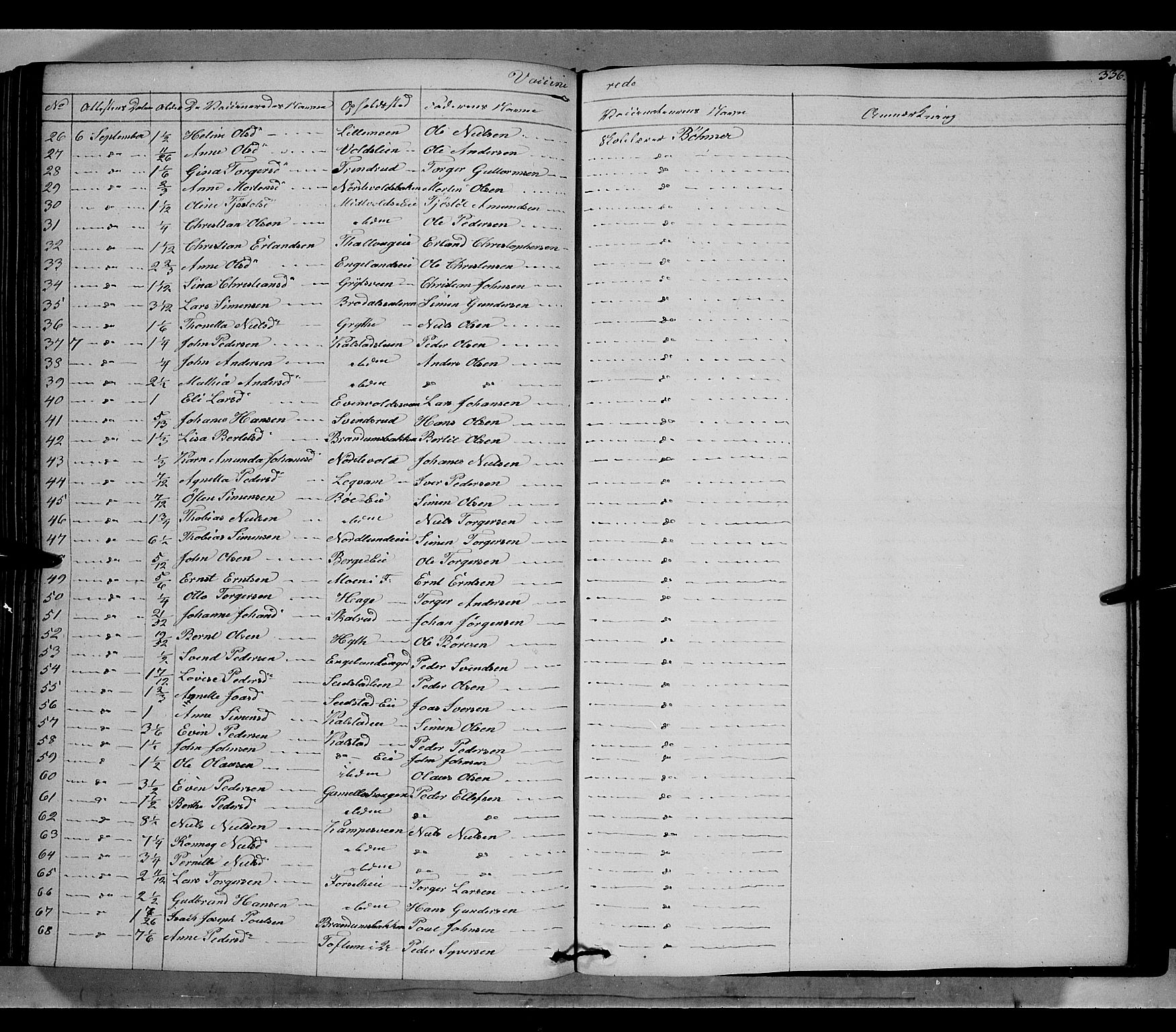 Gausdal prestekontor, SAH/PREST-090/H/Ha/Haa/L0007: Parish register (official) no. 7, 1840-1850, p. 336