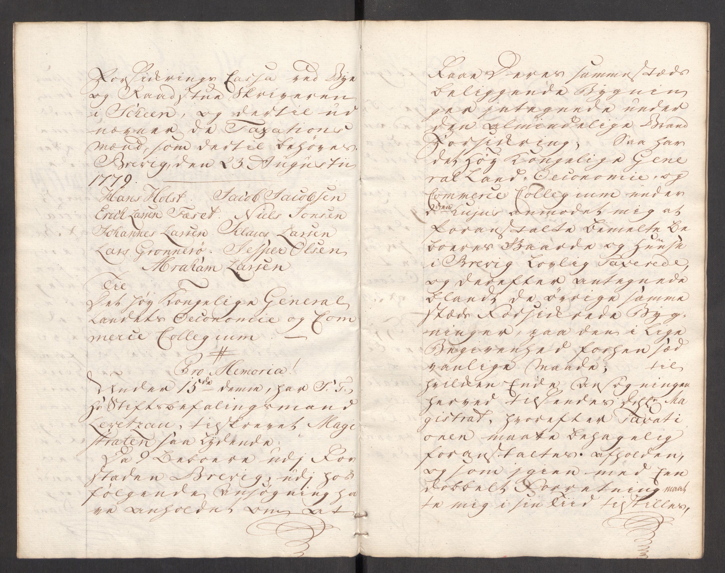 Kommersekollegiet, Brannforsikringskontoret 1767-1814, AV/RA-EA-5458/F/Fa/L0044a/0004: Skien / Branntakstprotokoll, 1779