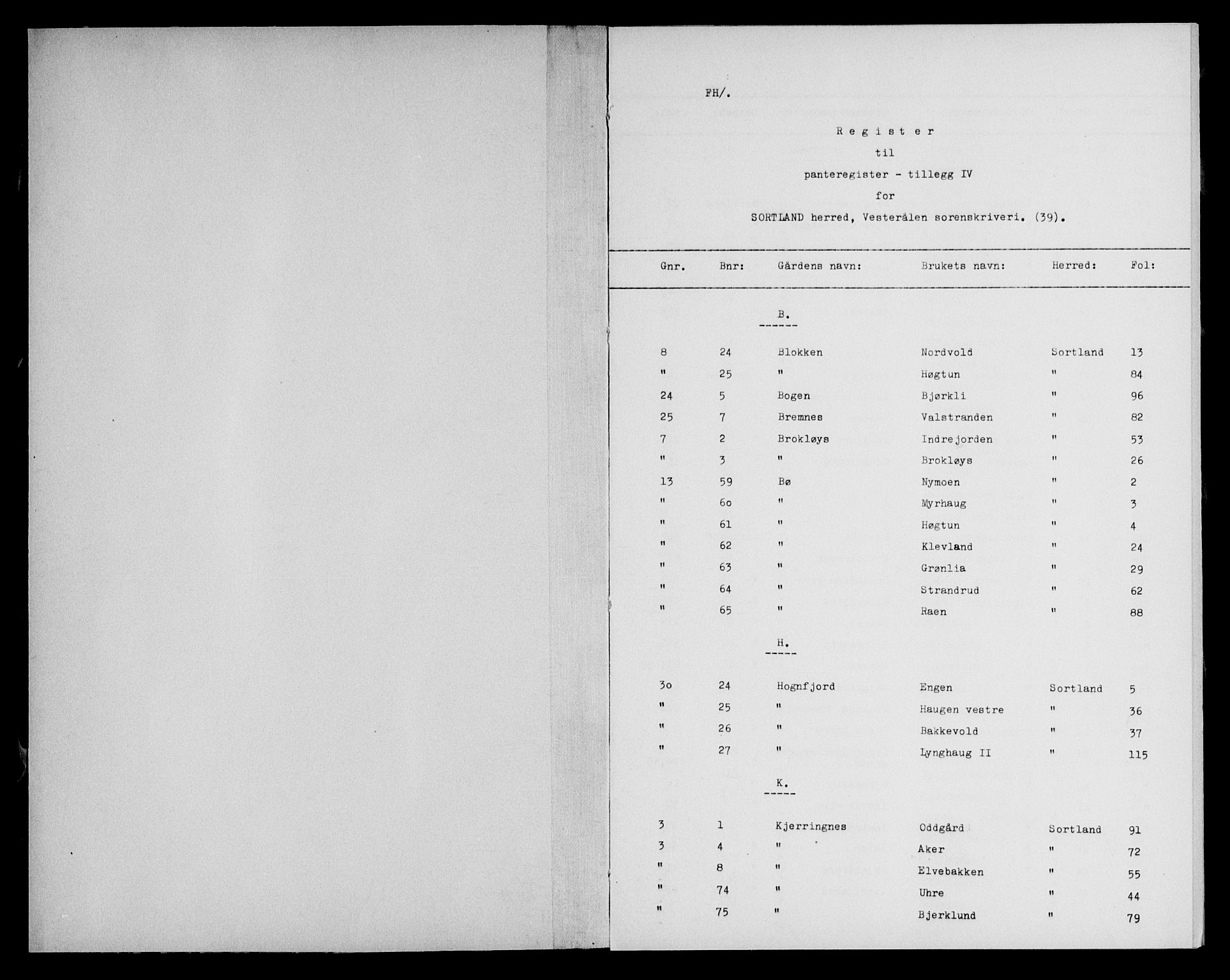 Vesterålen sorenskriveri, SAT/A-4180/1/2/2A/L0039: Mortgage register no. 39, 1924-1928, p. 0-1